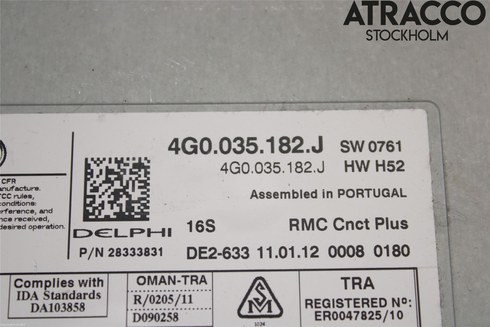 Audi A7/S7 4G 11-17 Cd Radio - Multimediapanel