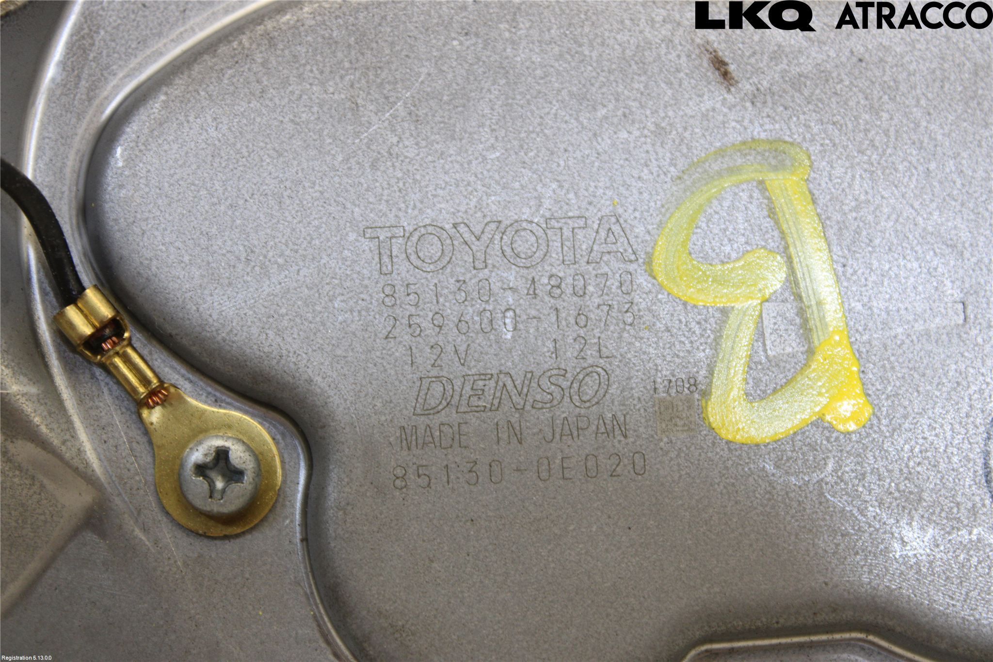 Lexus RX AL10 09-15 Torkarmotor Baklucka