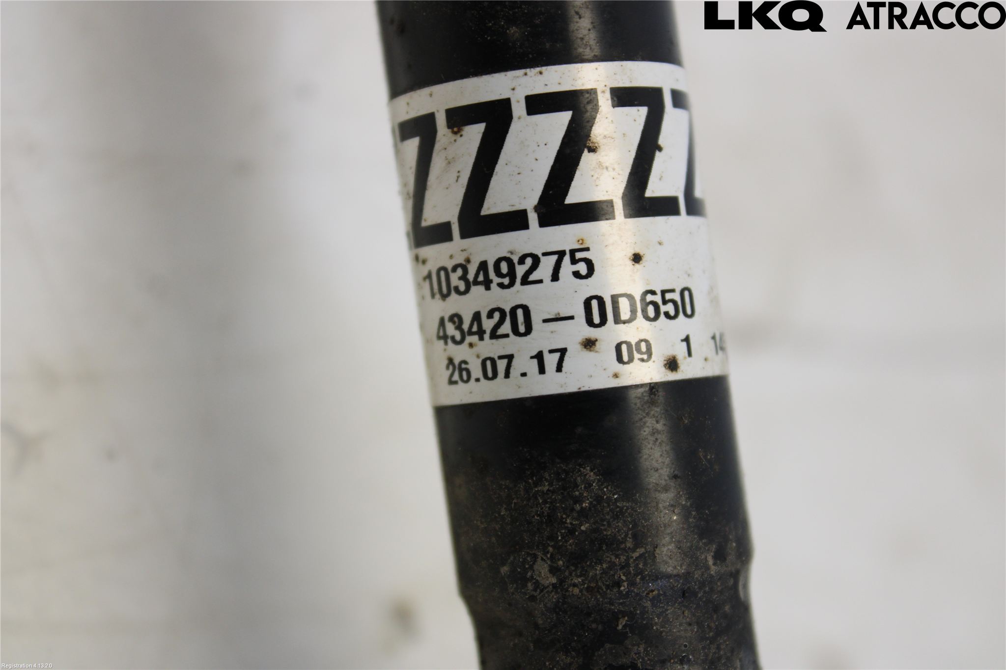 Toyota YARIS XP130 15-20 Drivaxel Fram Vänster