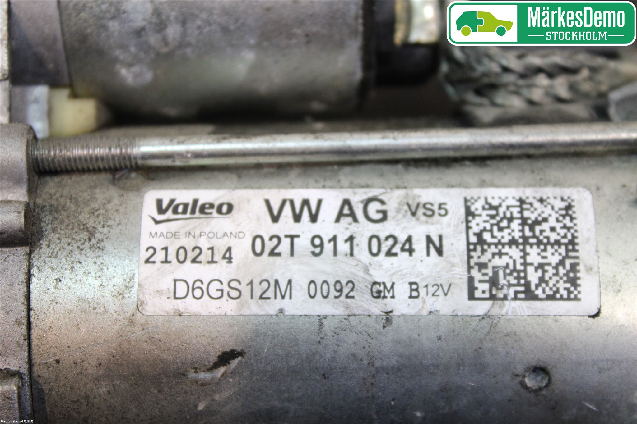 Volkswagen VW POLO 10-17 Startmotor