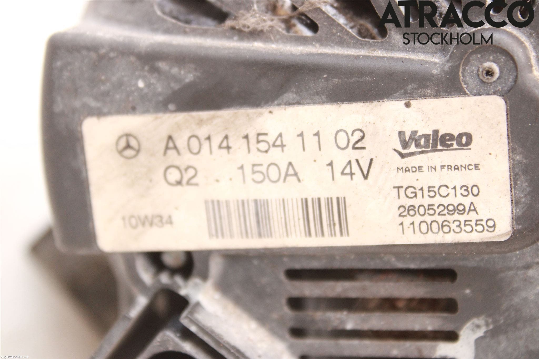 Mercedes-Benz MB C-KLASS (W204) 07-15 Generator