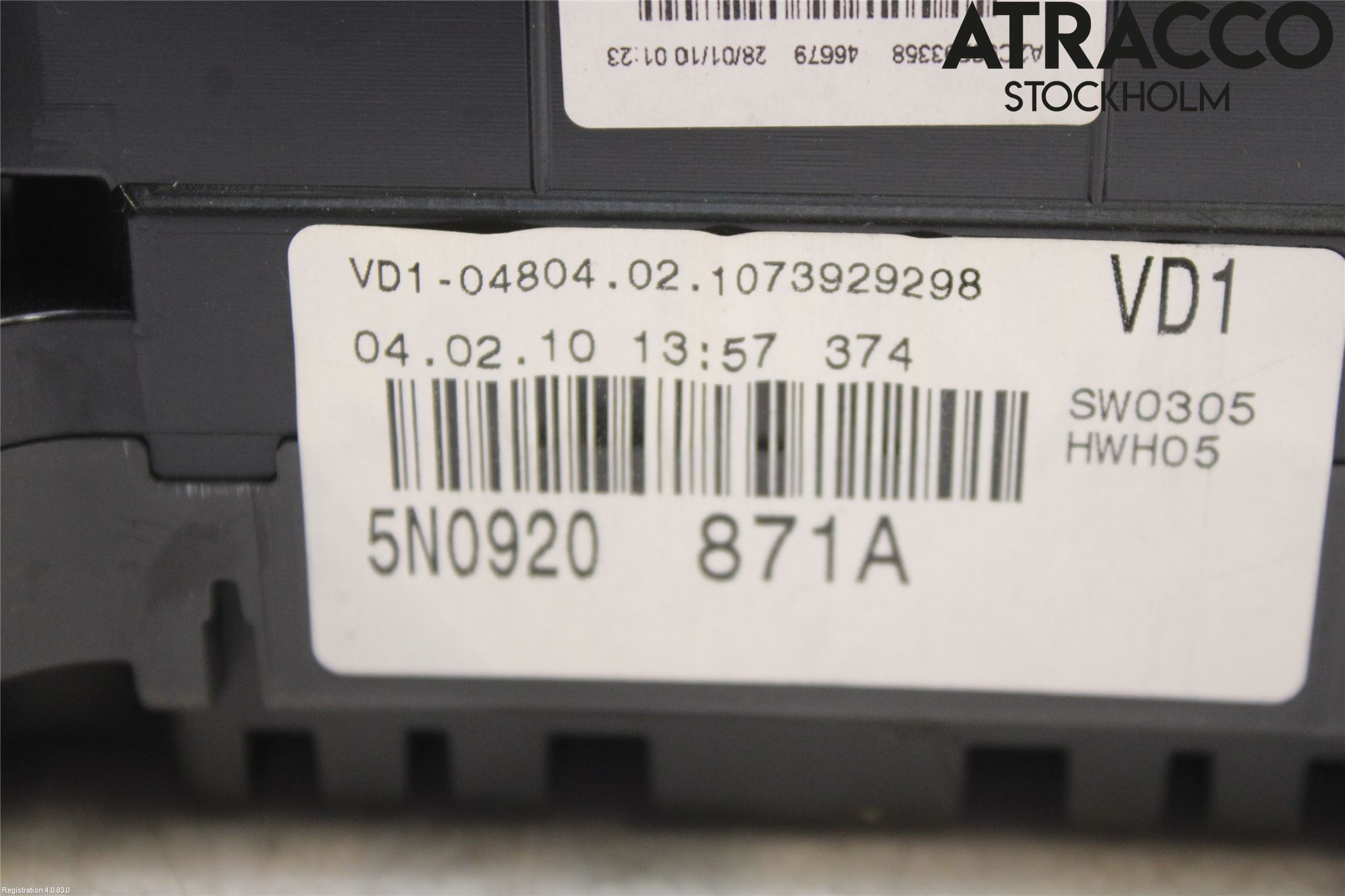 Volkswagen VW TIGUAN 07-16 Instrument Komb