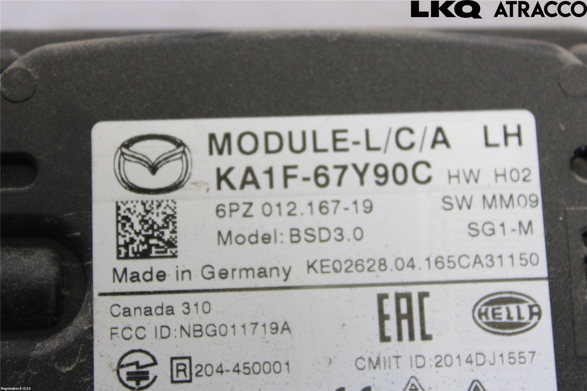 Mazda CX-5 12-17 Sensor Aktivt Kollisionsskydd