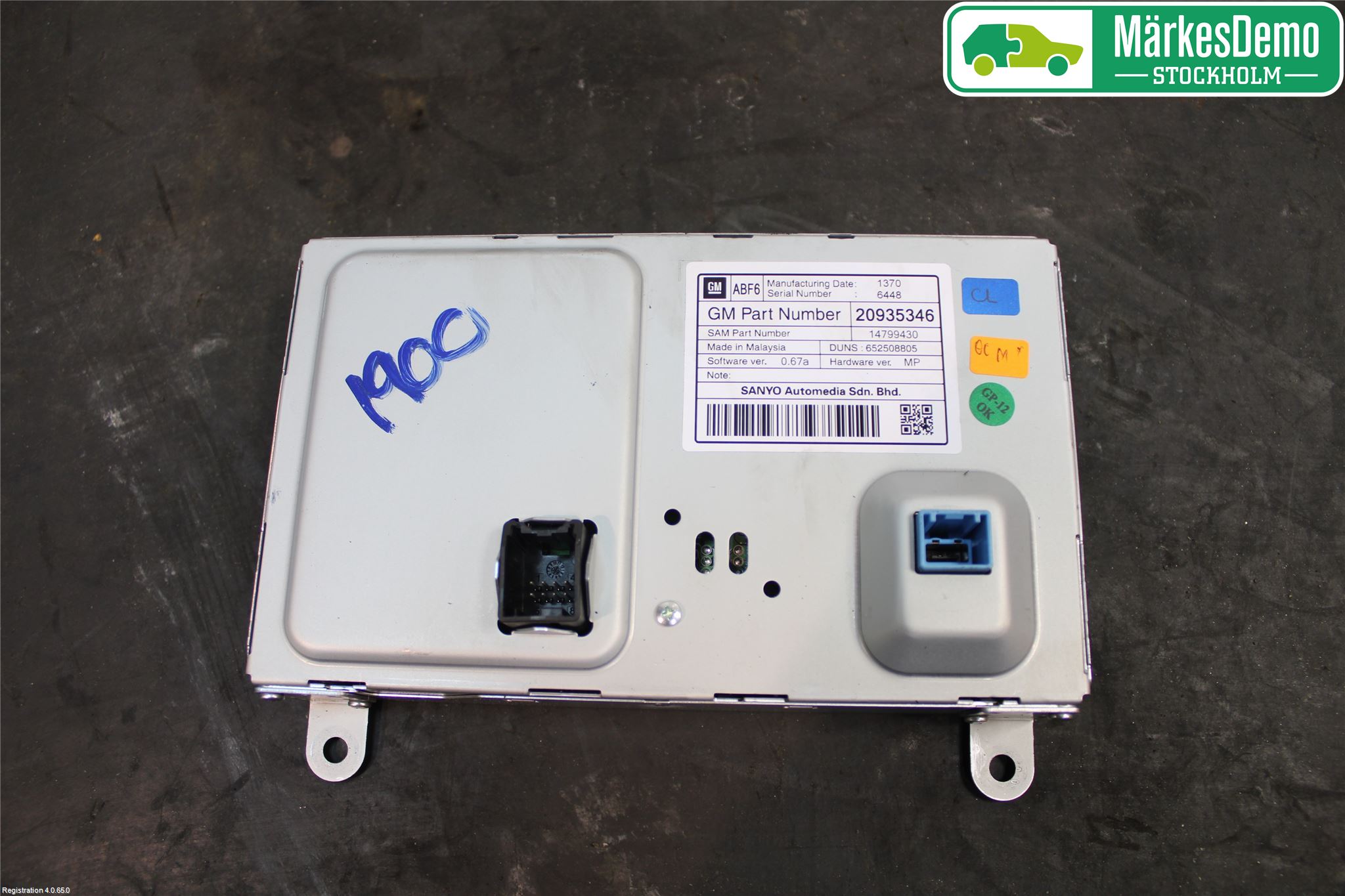 Opel INSIGNIA 09-16 Cd Radio - Multimediapanel