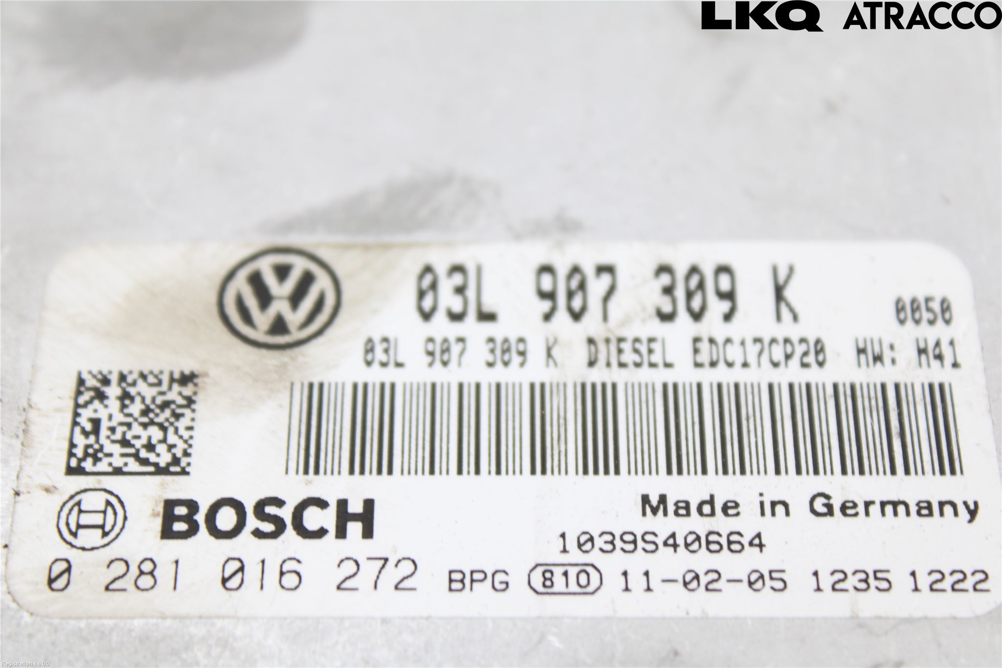 Volkswagen VW TRANSP/CARAVELLE (T5) 04-15 Styrenhet Inspump Diesel