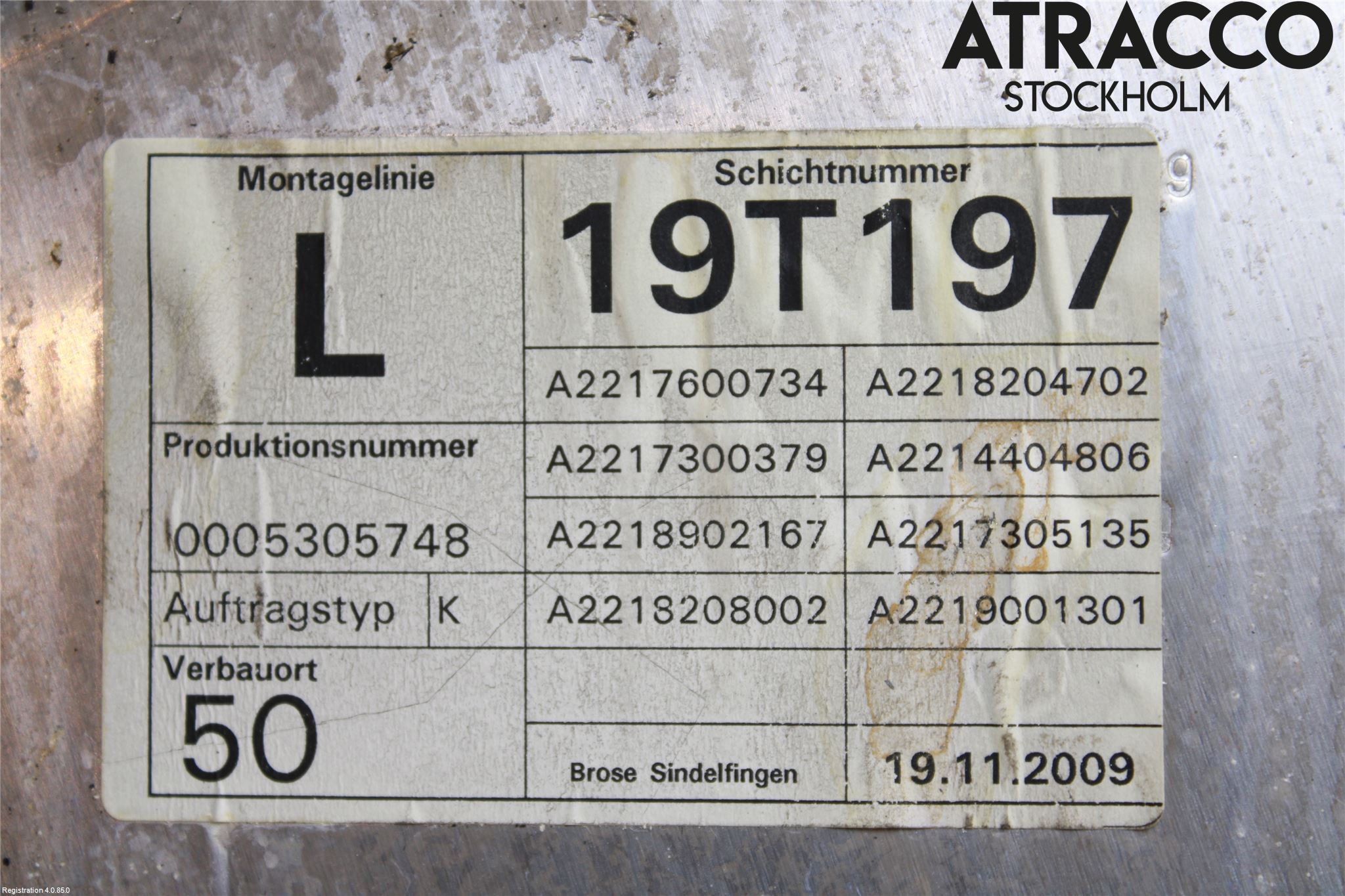Mercedes-Benz MB S-KLASS (W221) 05-13 Fönsterhiss El Kompl
