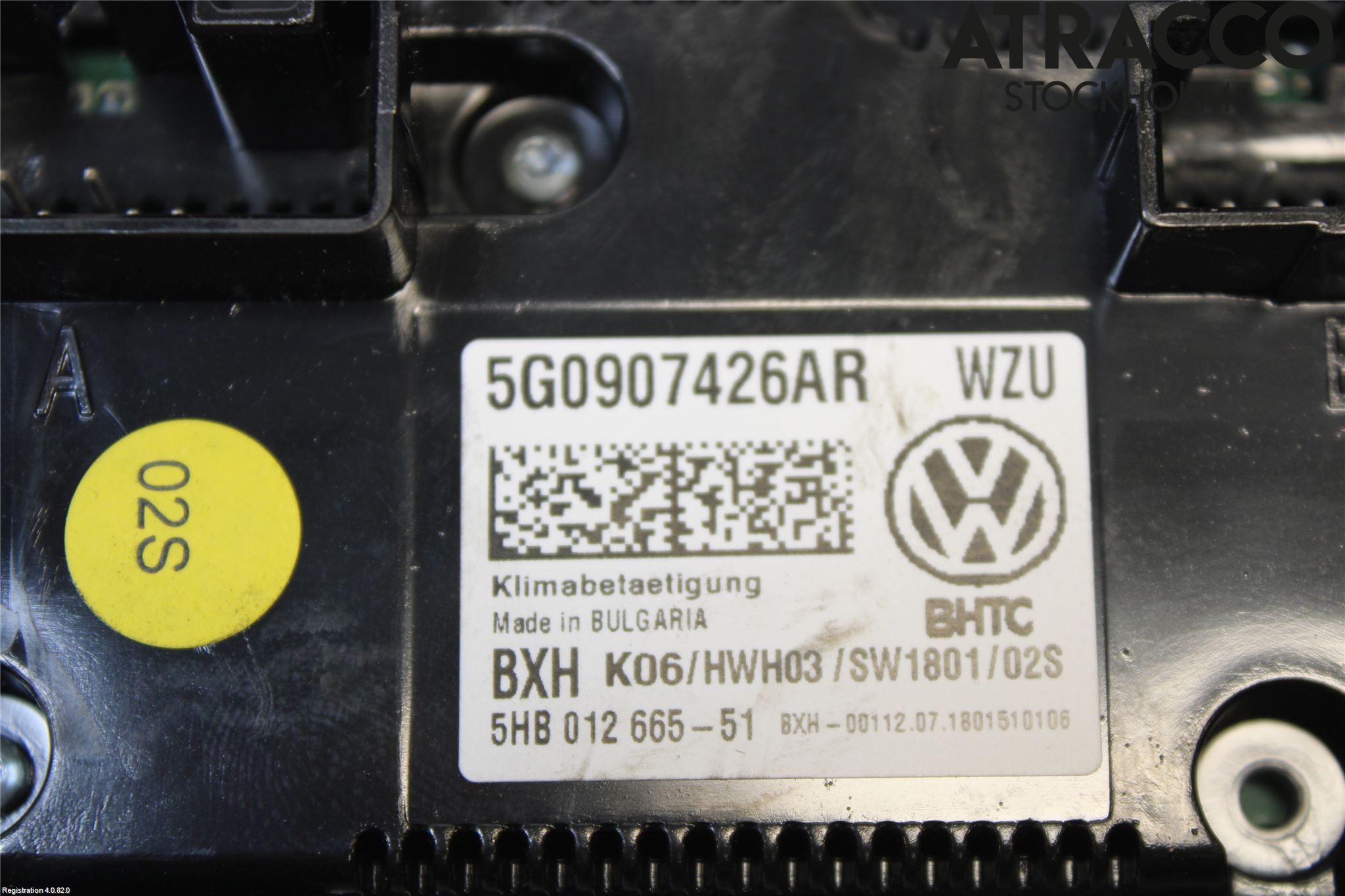 Volkswagen VW GOLF / E-GOLF VII 13-20 Ac Styrenhet Ac Manöveren