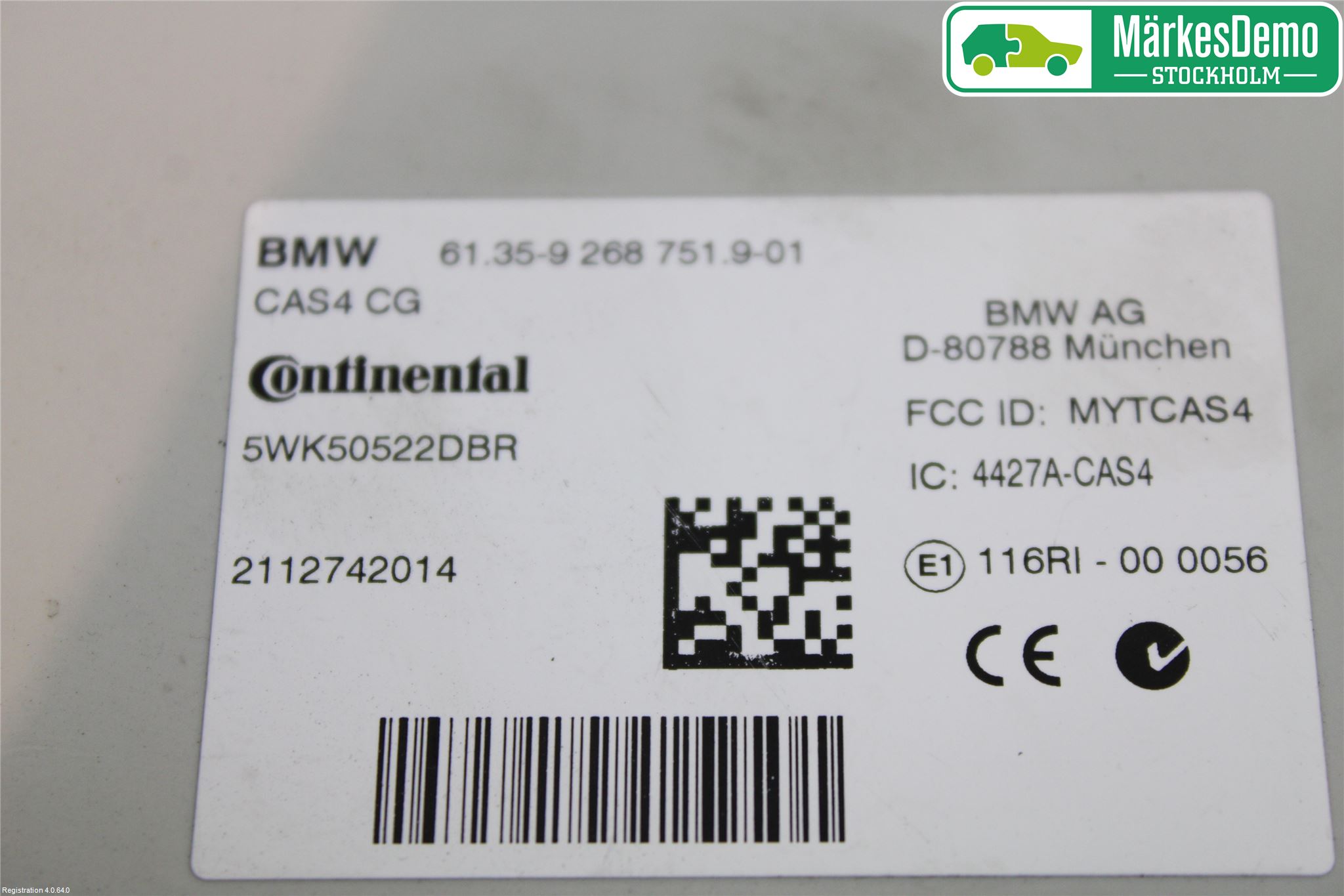 BMW 6 F12/F13 10-18 Styrenhet Centrallås