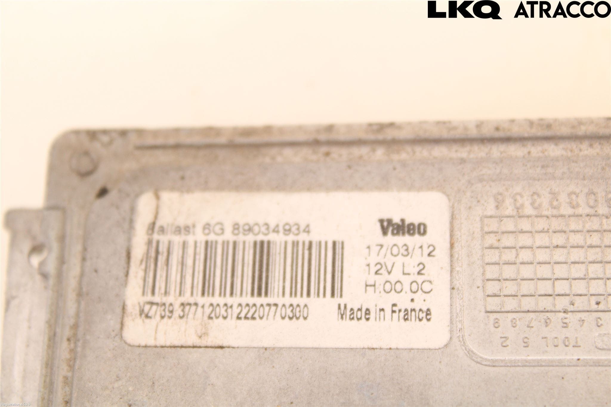 Peugeot 5008 10-16 Styrenhet Strålkastare