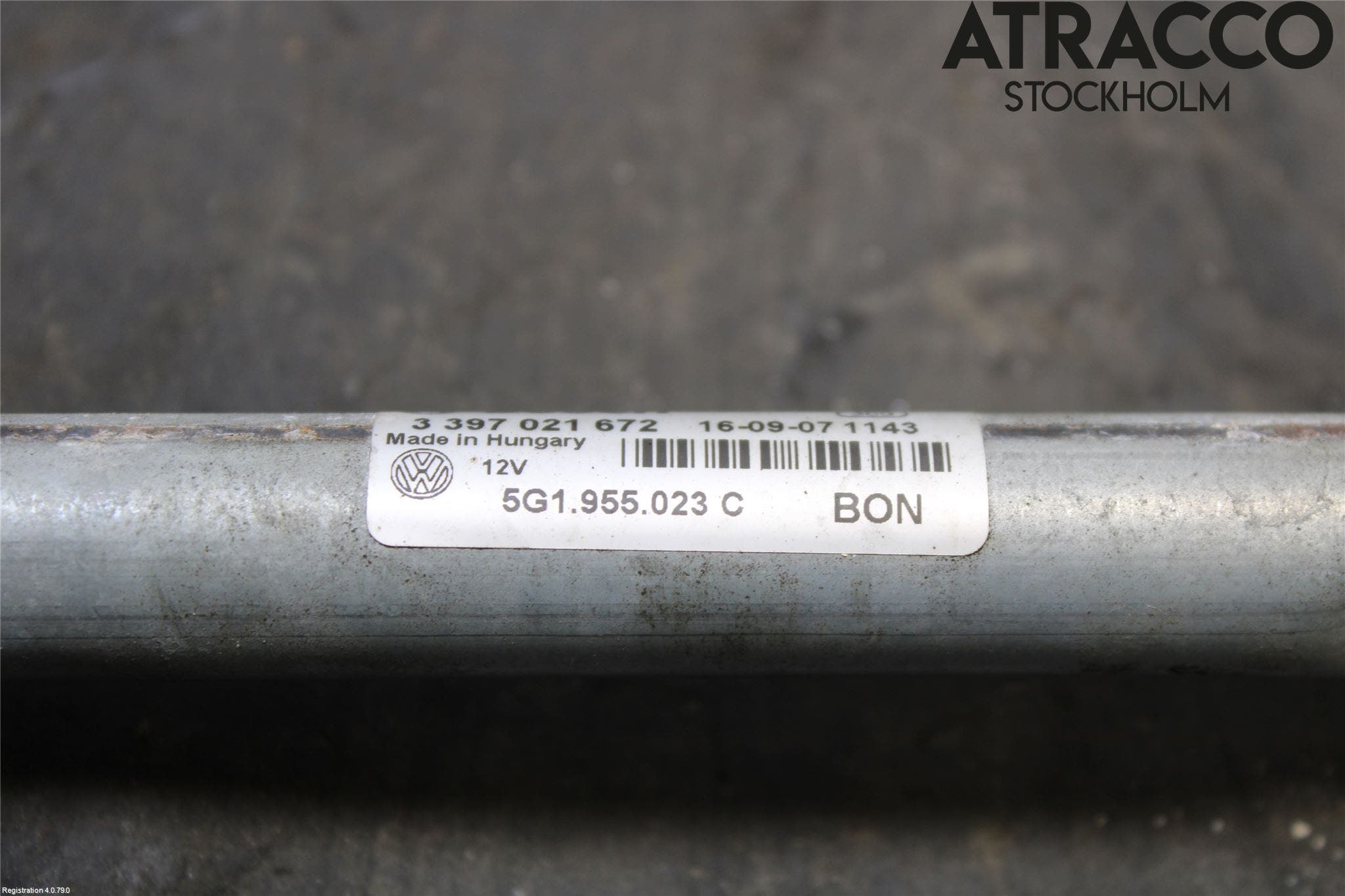 Volkswagen VW GOLF / E-GOLF VII 13-20 Torkarmekanism Vindruta