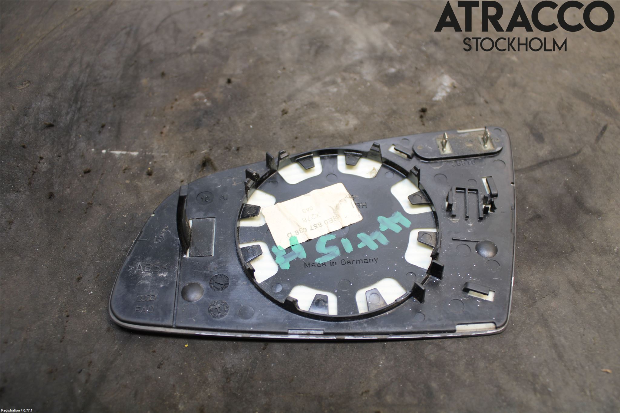 Audi A4/S4 01-05 Spegelglas Hö