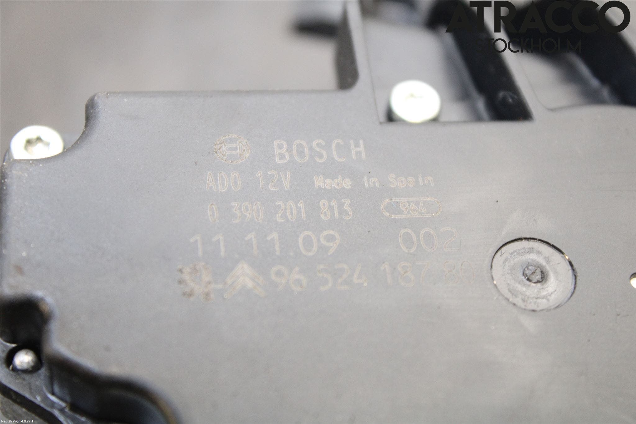 Peugeot 207 Torkarmotor Baklucka