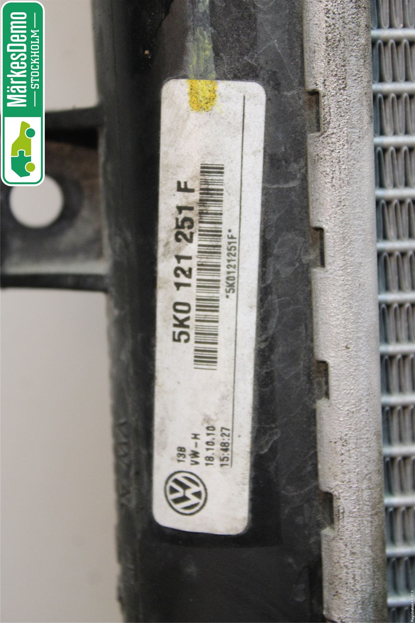 Skoda SUPERB 09-15 Kylare Aut