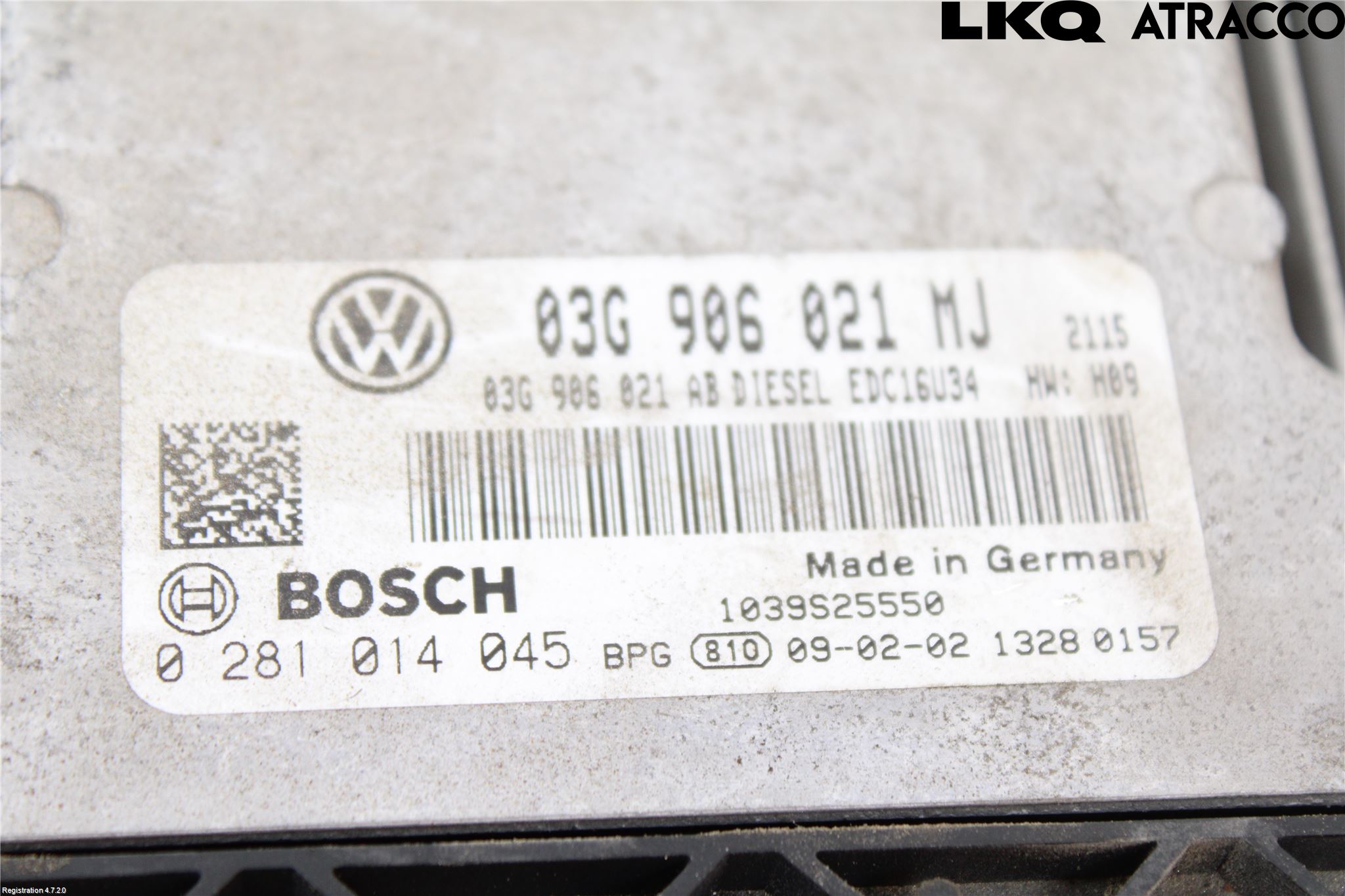 Volkswagen VW TOURAN 03-10 Styrenhet Inspump Diesel