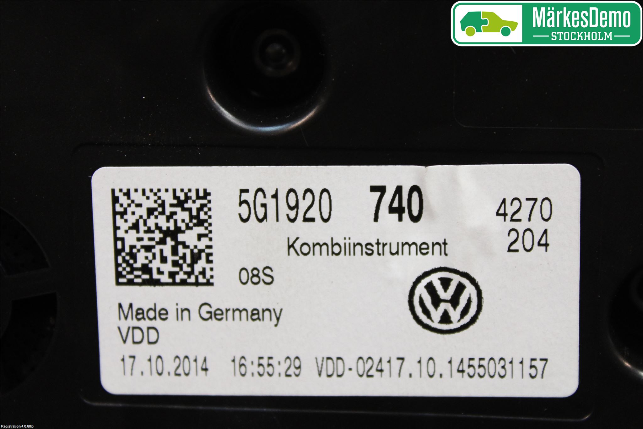 Volkswagen VW GOLF / E-GOLF VII 13-20 Instrument Komb