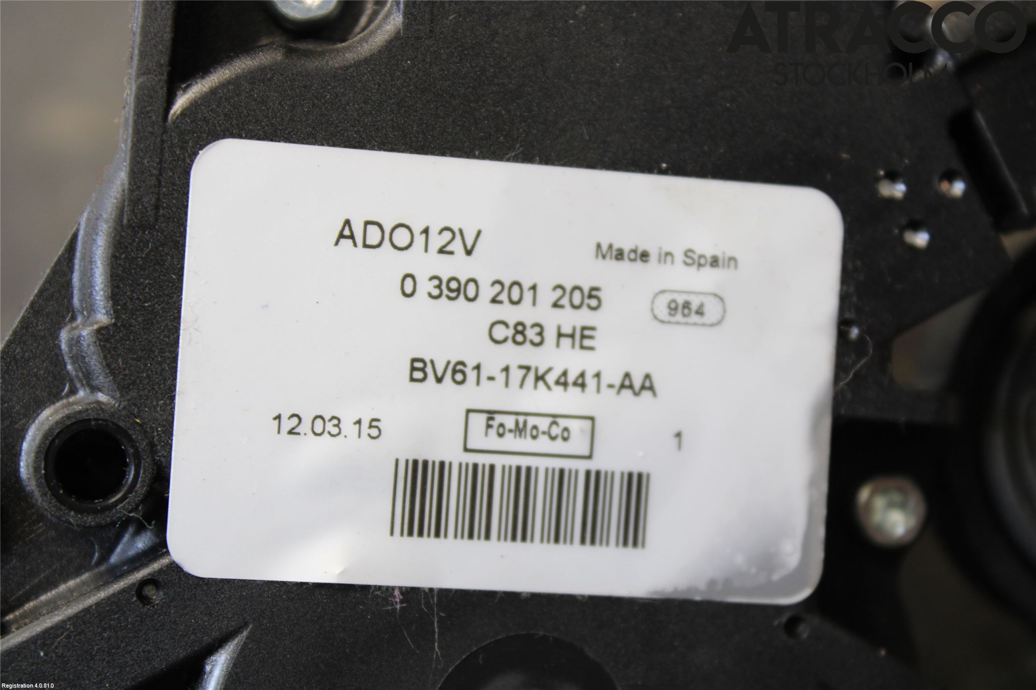 Ford FOCUS 11-14 Torkarmotor Baklucka