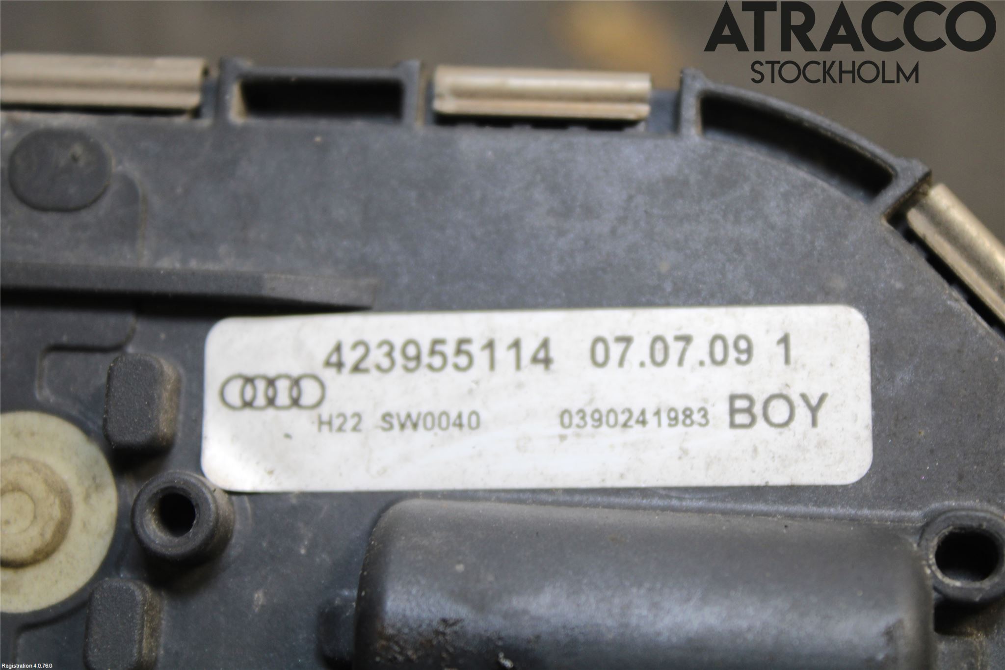 Audi R8 Torkarmotor Vindruta