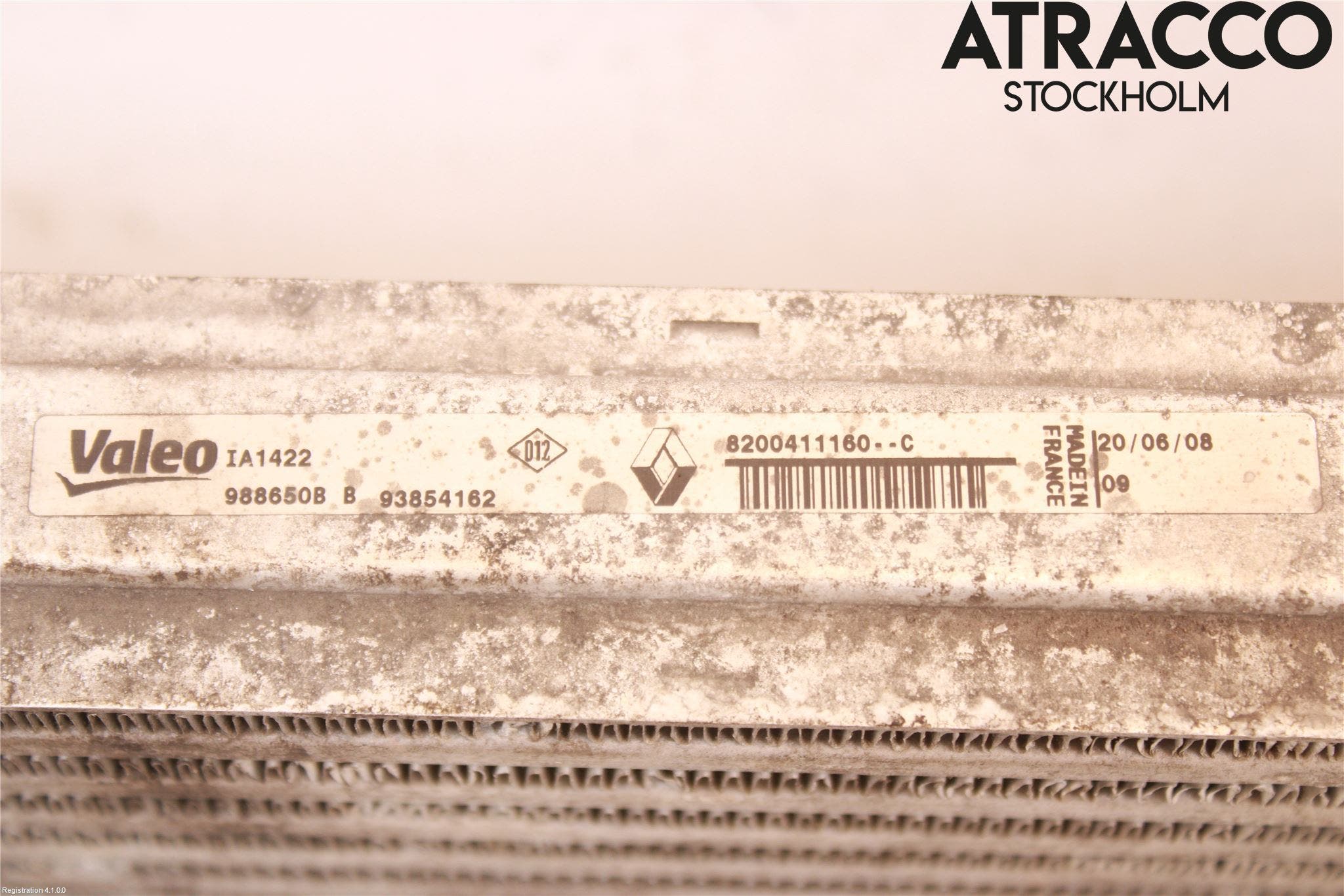 Opel VIVARO 01-14 Laddluft-Intercooler Kyl