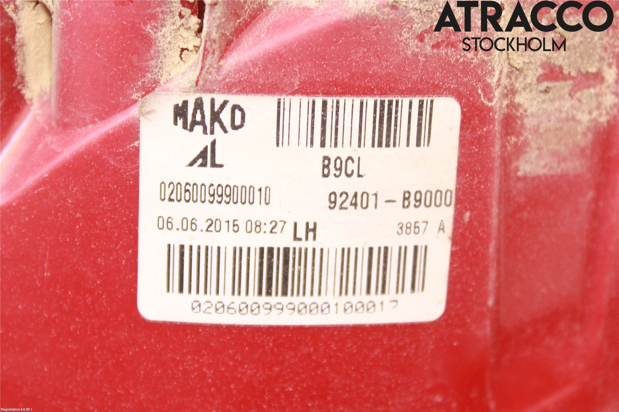 Hyundai i10 BA 14-16 Bakljus Vänster