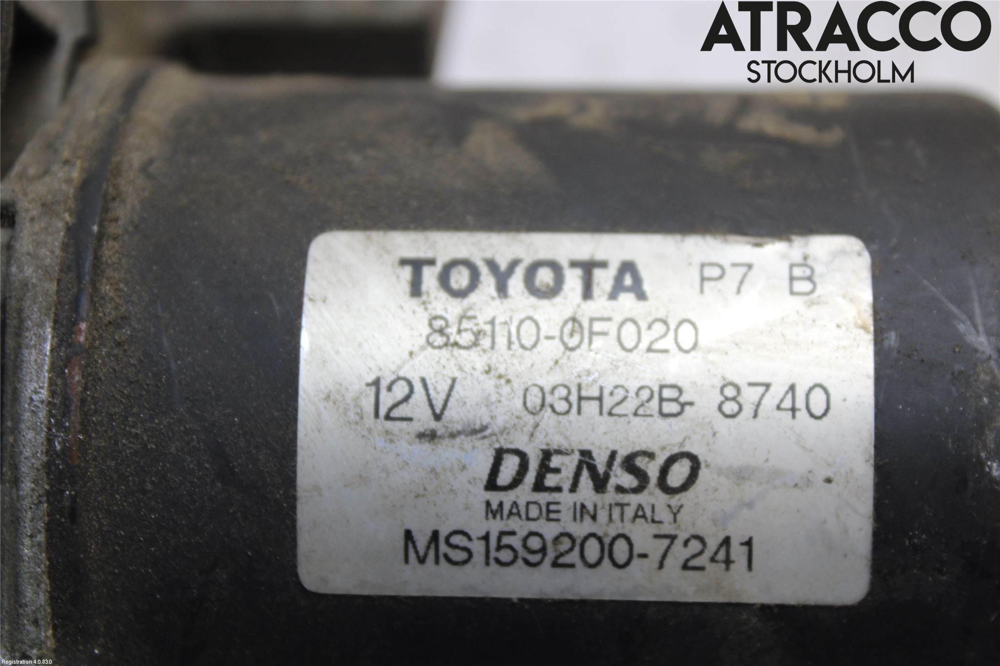 Toyota COROLLA VERSO 04-07 Torkarmotor Vindruta