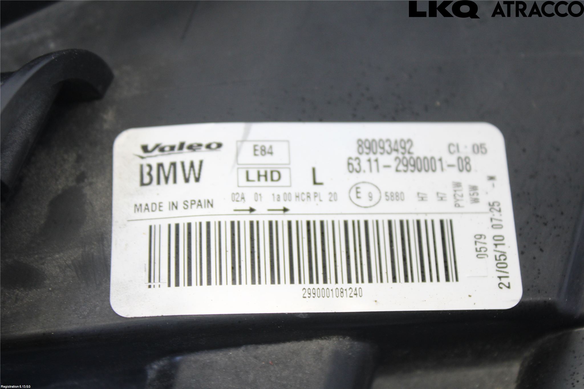 BMW X1 E84 10-15 Strålkastare Vänster