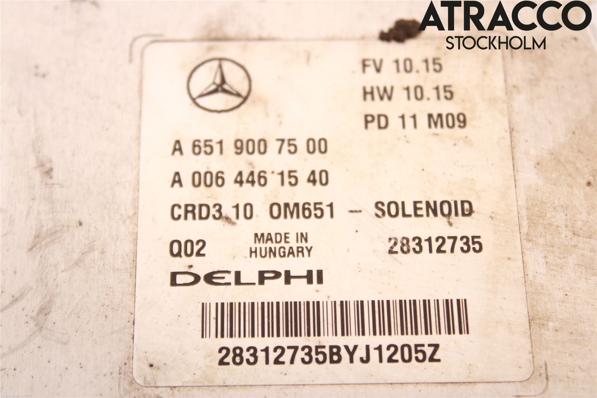 Mercedes-Benz MB C-KLASS (W204) 07-15 Styrenhet Inspump Diesel