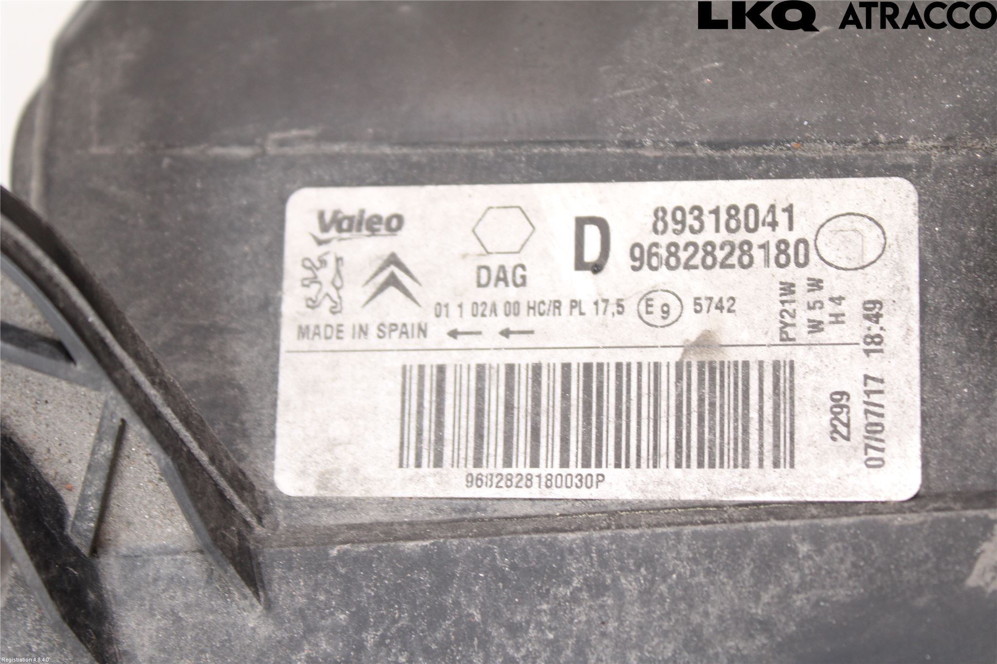 Citroen BERLINGO 08-18 Strålkastare Höger