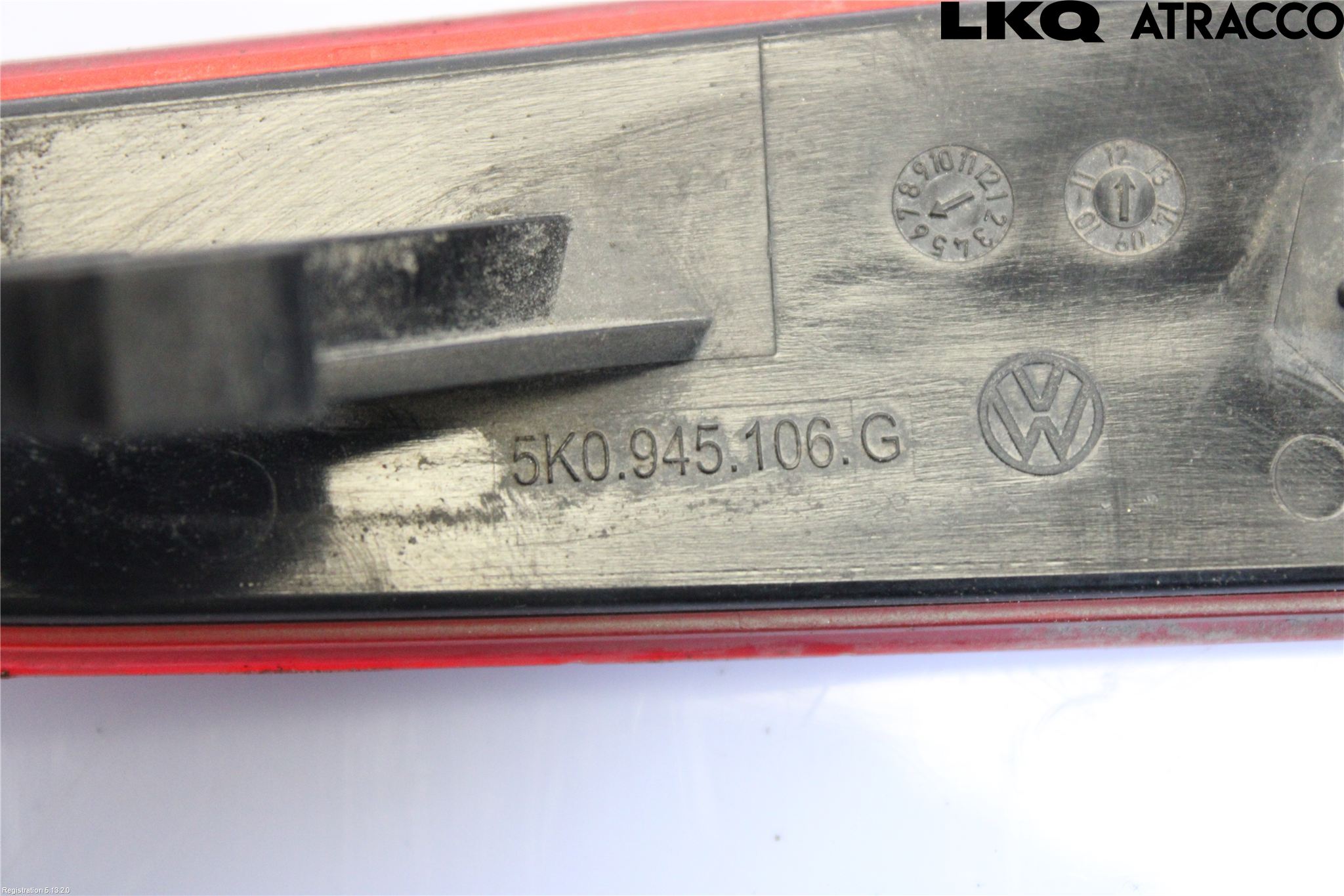Volkswagen VW GOLF VI 09-13 Dimljus/Reflex Bak