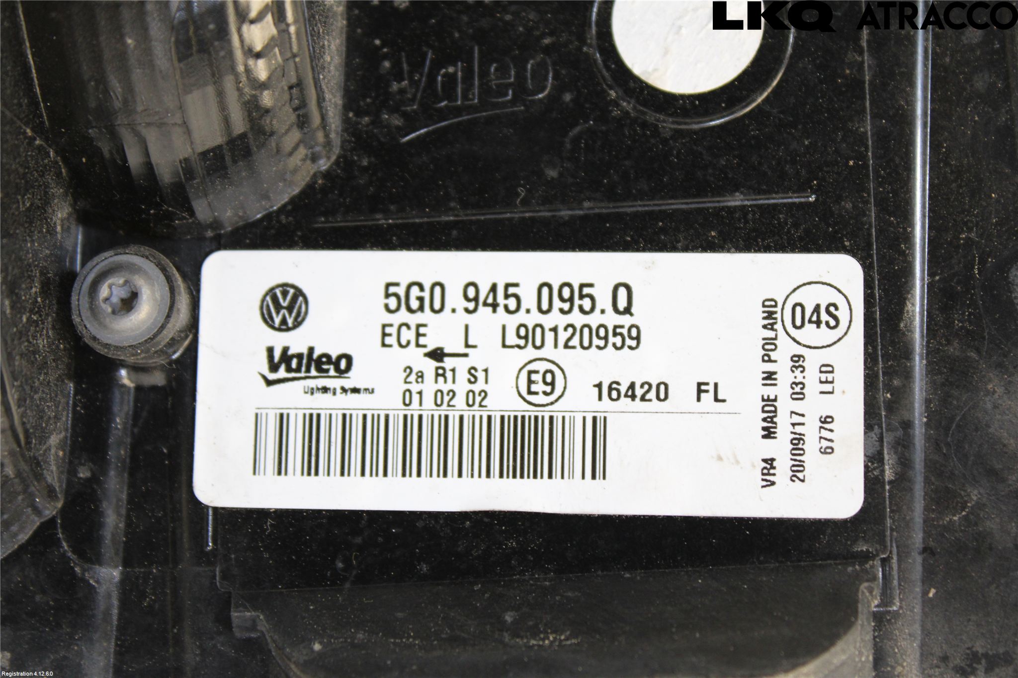 Volkswagen VW GOLF / E-GOLF VII 13-20 Bakljus Vänster