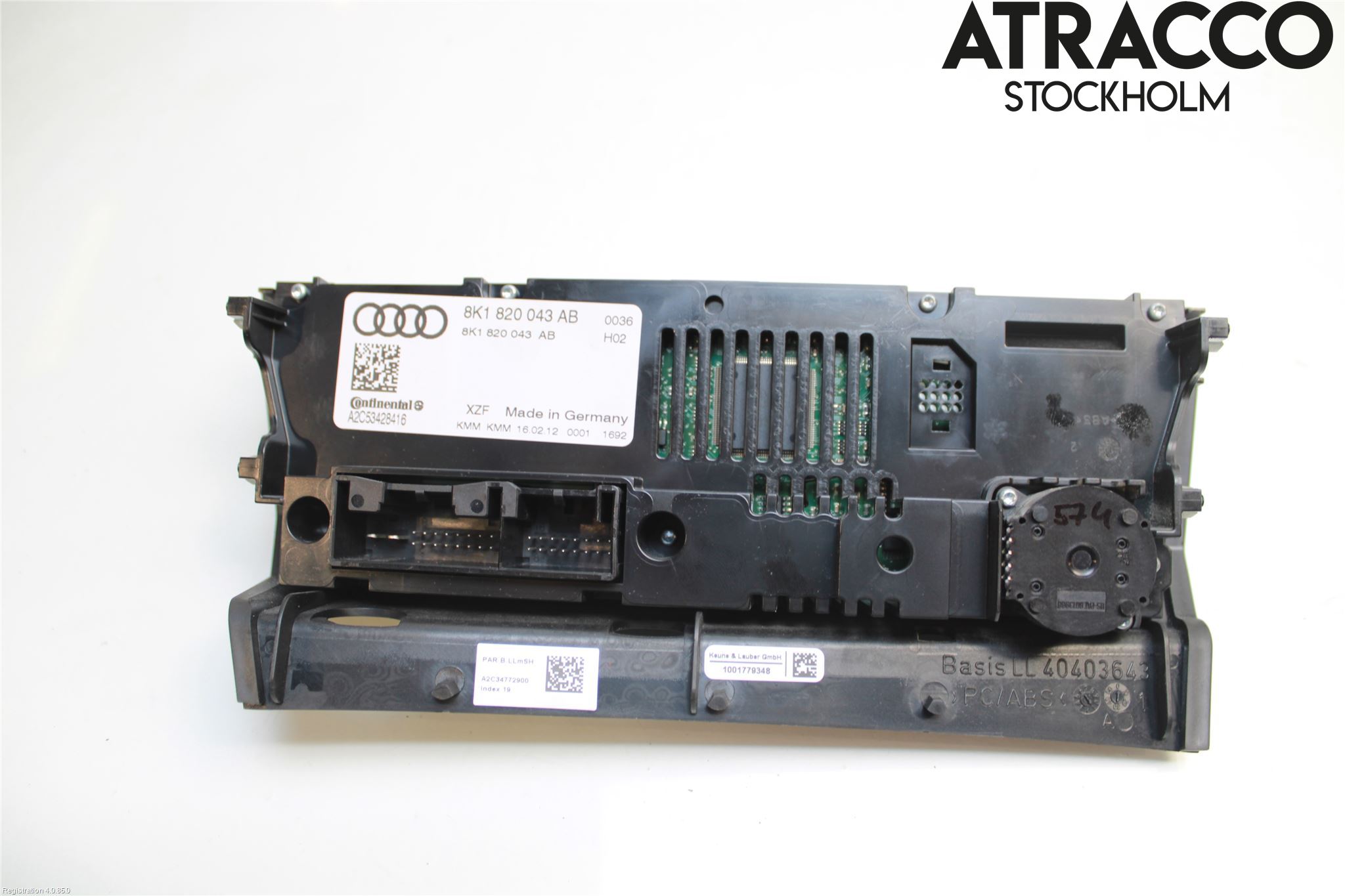 Audi A4/S4 08-11 Ac Styrenhet Ac Manöveren