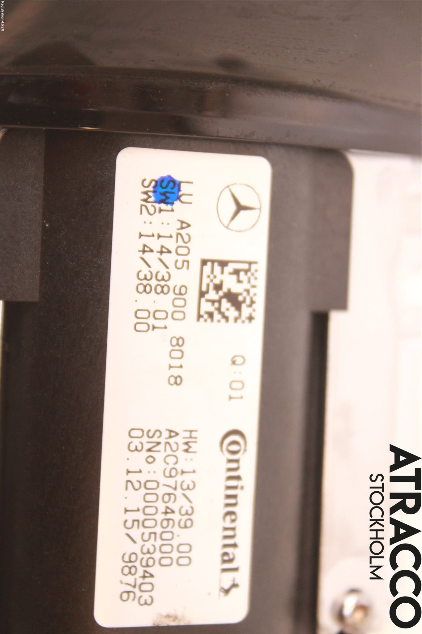 Mercedes-Benz MB C-KLASS (W205) 14-21 Strömställare Multifunktion