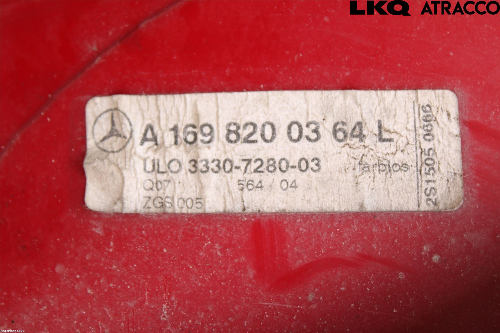 Mercedes-Benz MB A-KLASS (W169) 04-12 Bakljus Vänster