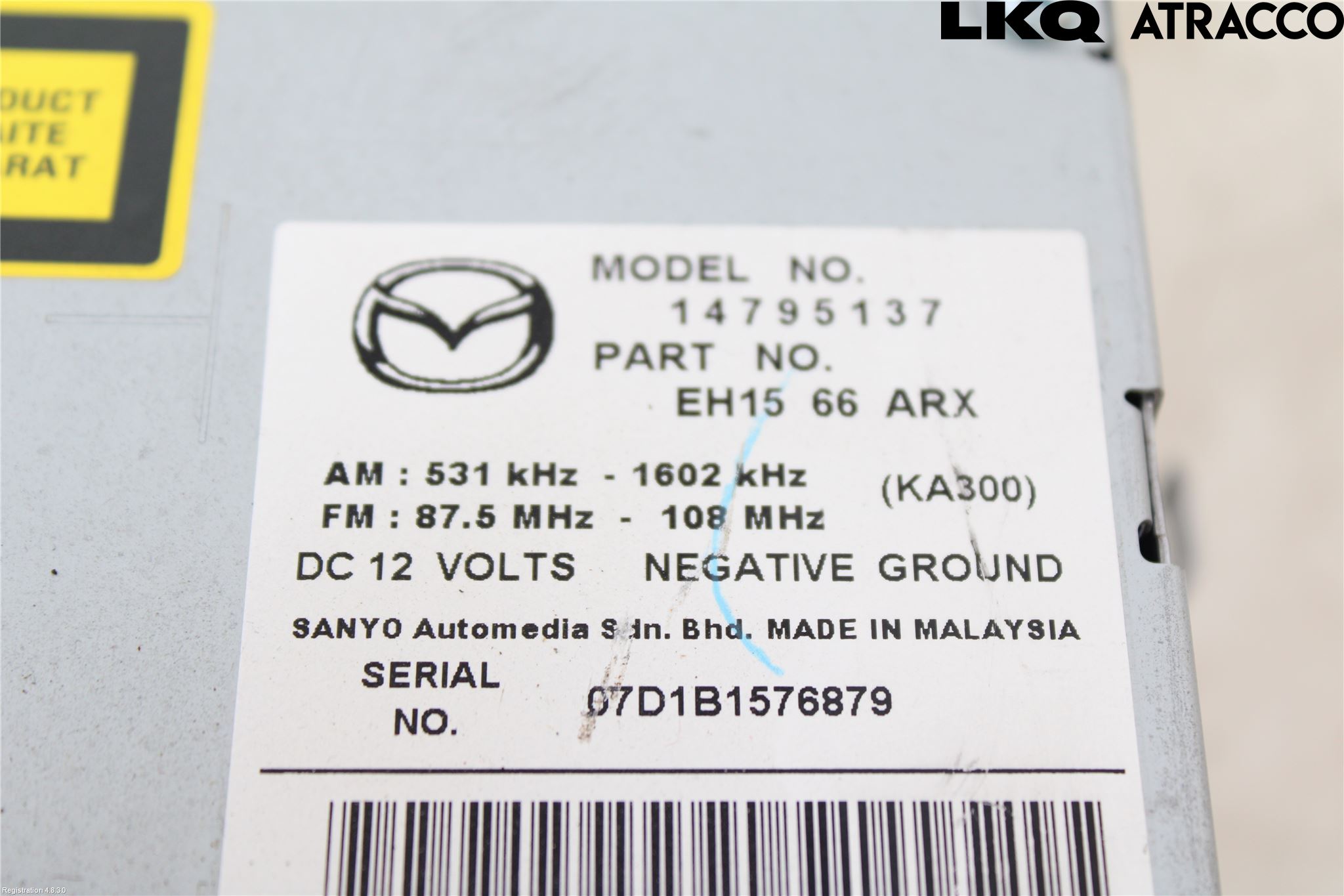 Mazda CX-7 Cd Radio - Multimediapanel