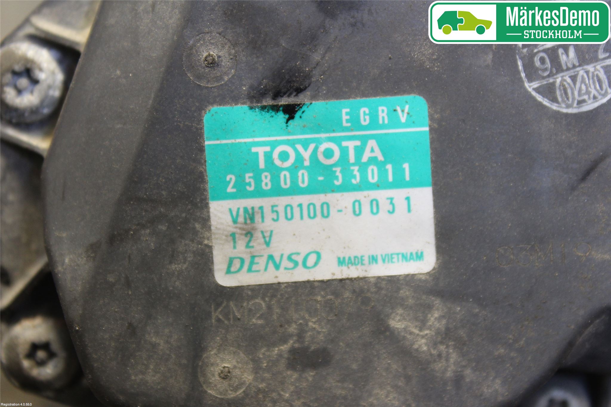 Toyota AURIS 10-12 Egr Ventil