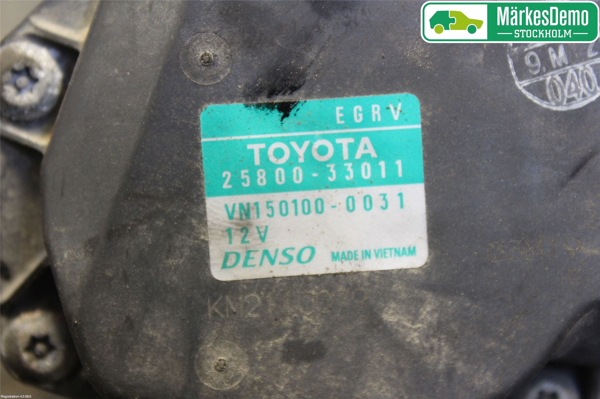 Toyota AURIS 10-12 Egr Ventil