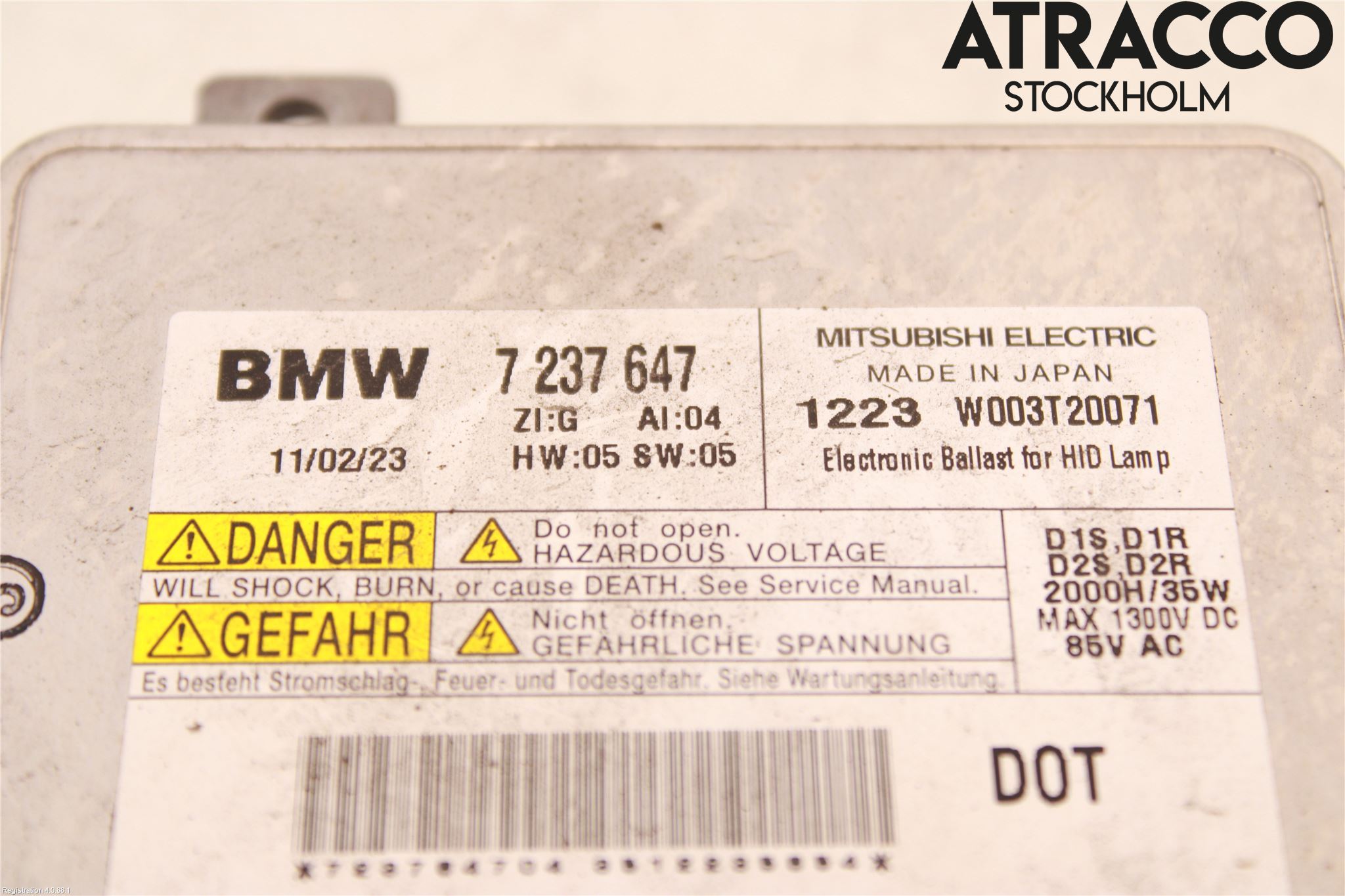 BMW 5 F10/F11/F18 09-17 Styrenhet Strålkastare