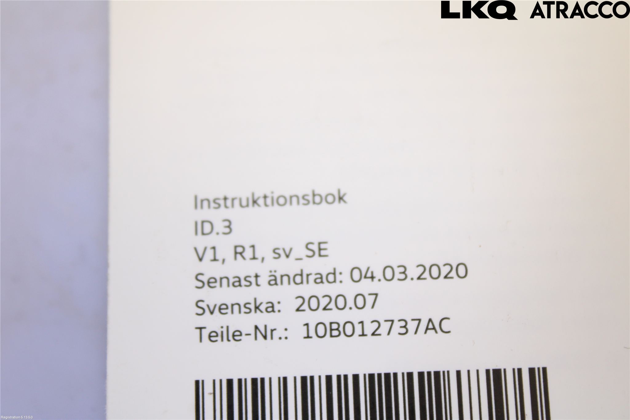 Volkswagen VW ID.3 21- Instruktionsbok