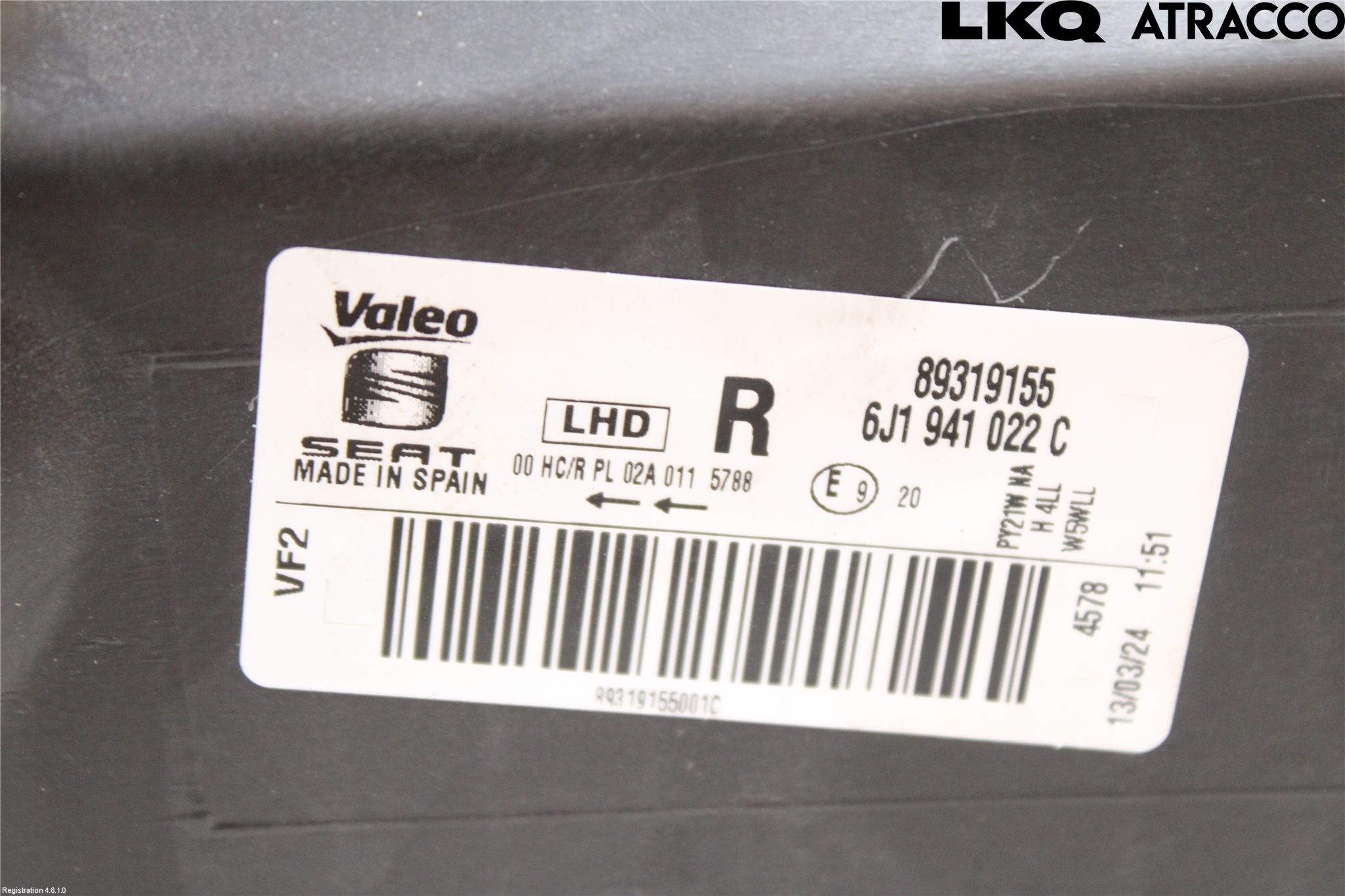 Seat IBIZA IV 08-16 Strålkastare Vänster