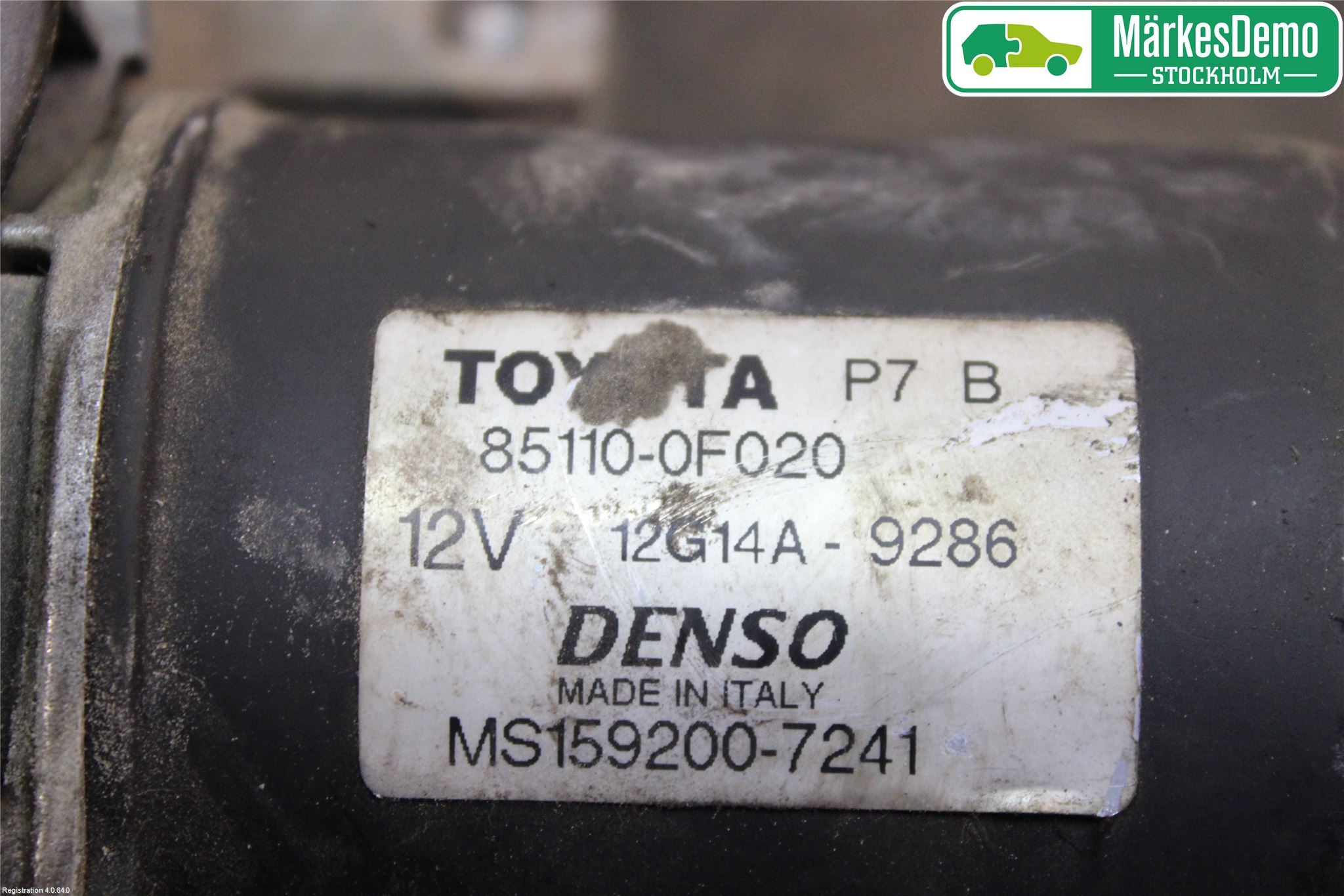 Toyota COROLLA VERSO 04-07 Torkarmotor Vindruta