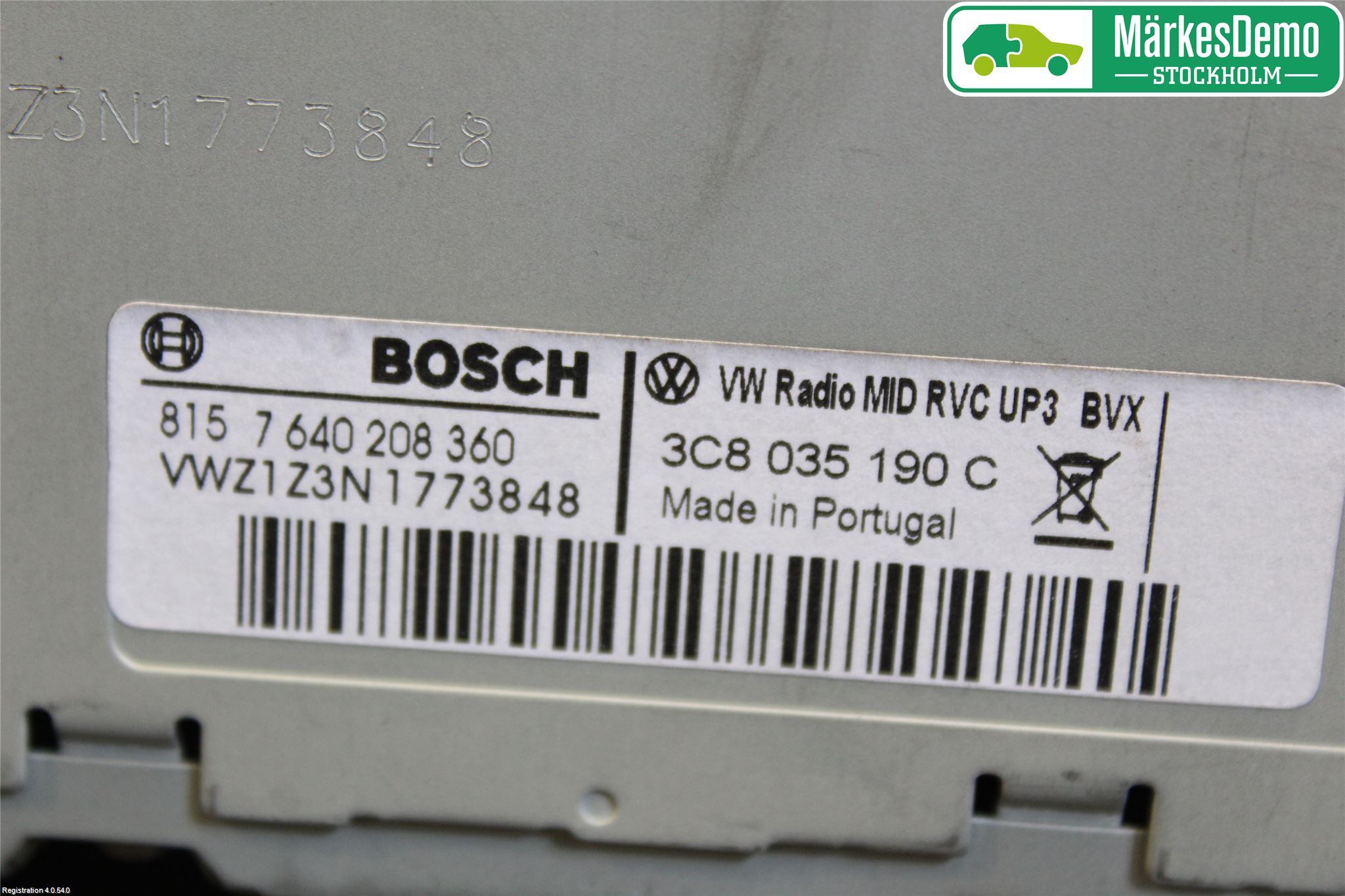 Volkswagen VW PASSAT CC 08-16 Cd Radio - Multimediapanel