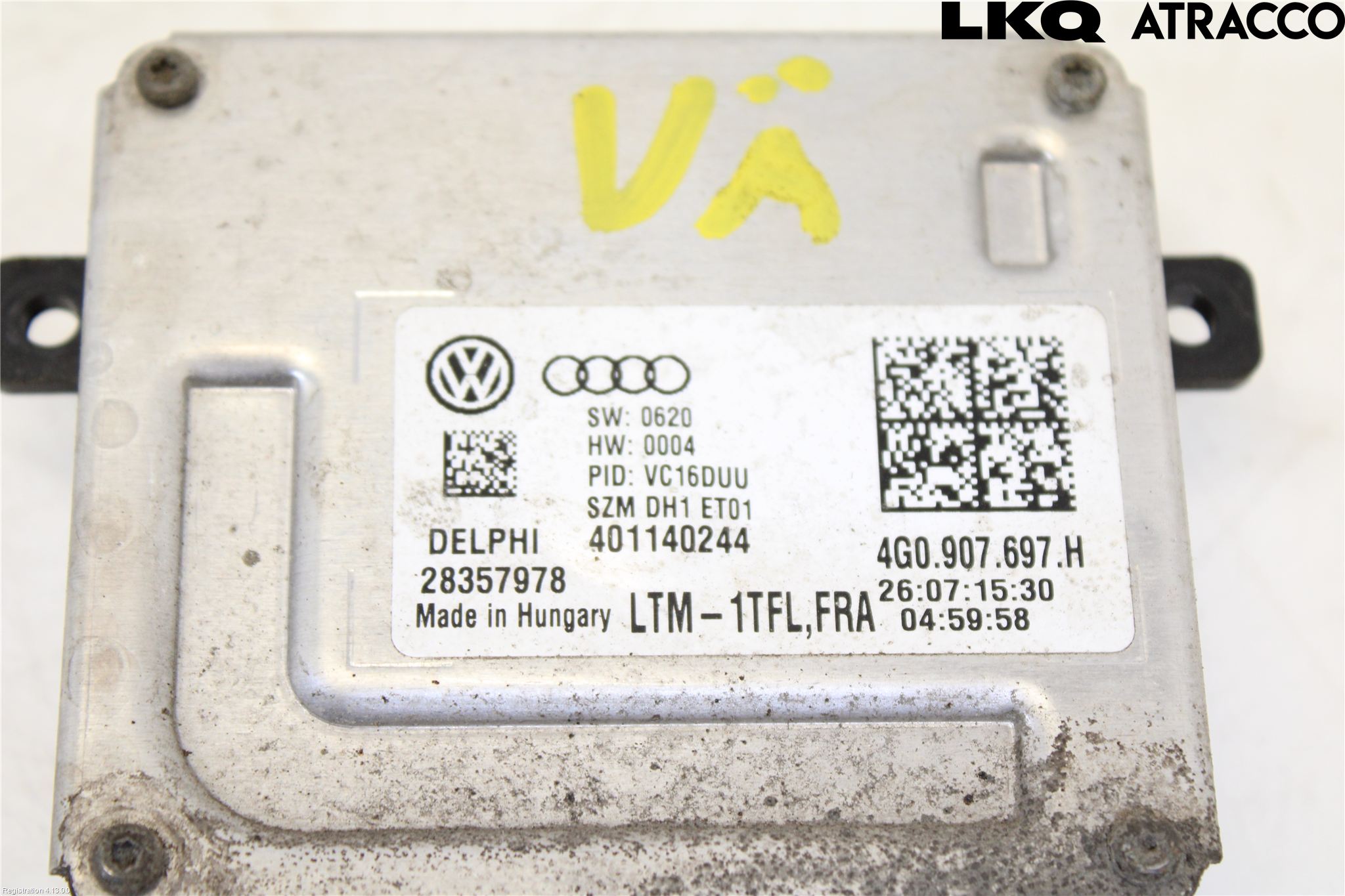 Volkswagen VW PASSAT 15-19 Styrenhet Strålkastare
