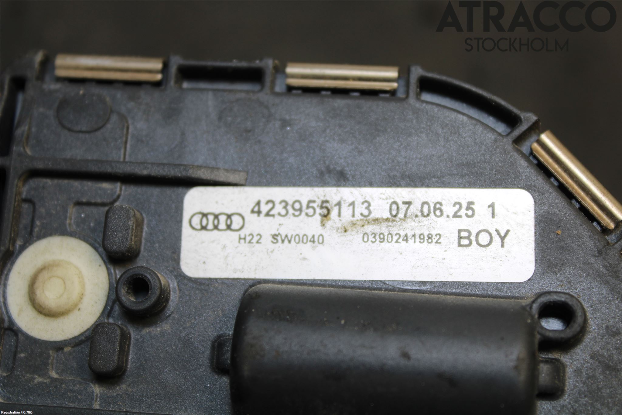 Audi R8 Torkarmotor Vindruta