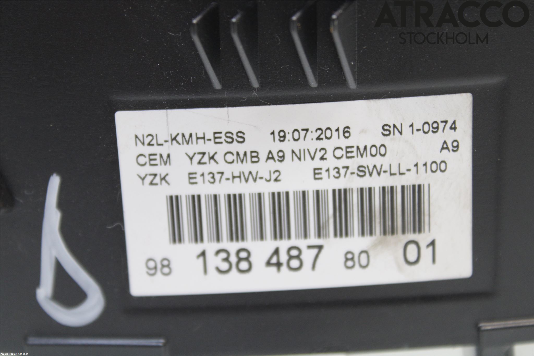 Peugeot PEUGOT 208 16-19 Instrument Komb