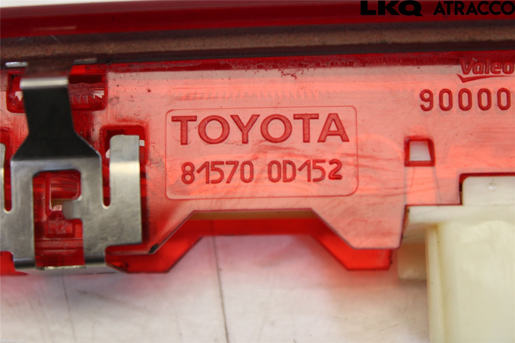 Toyota YARIS XP130 15-20 Bromsljus Bakruta