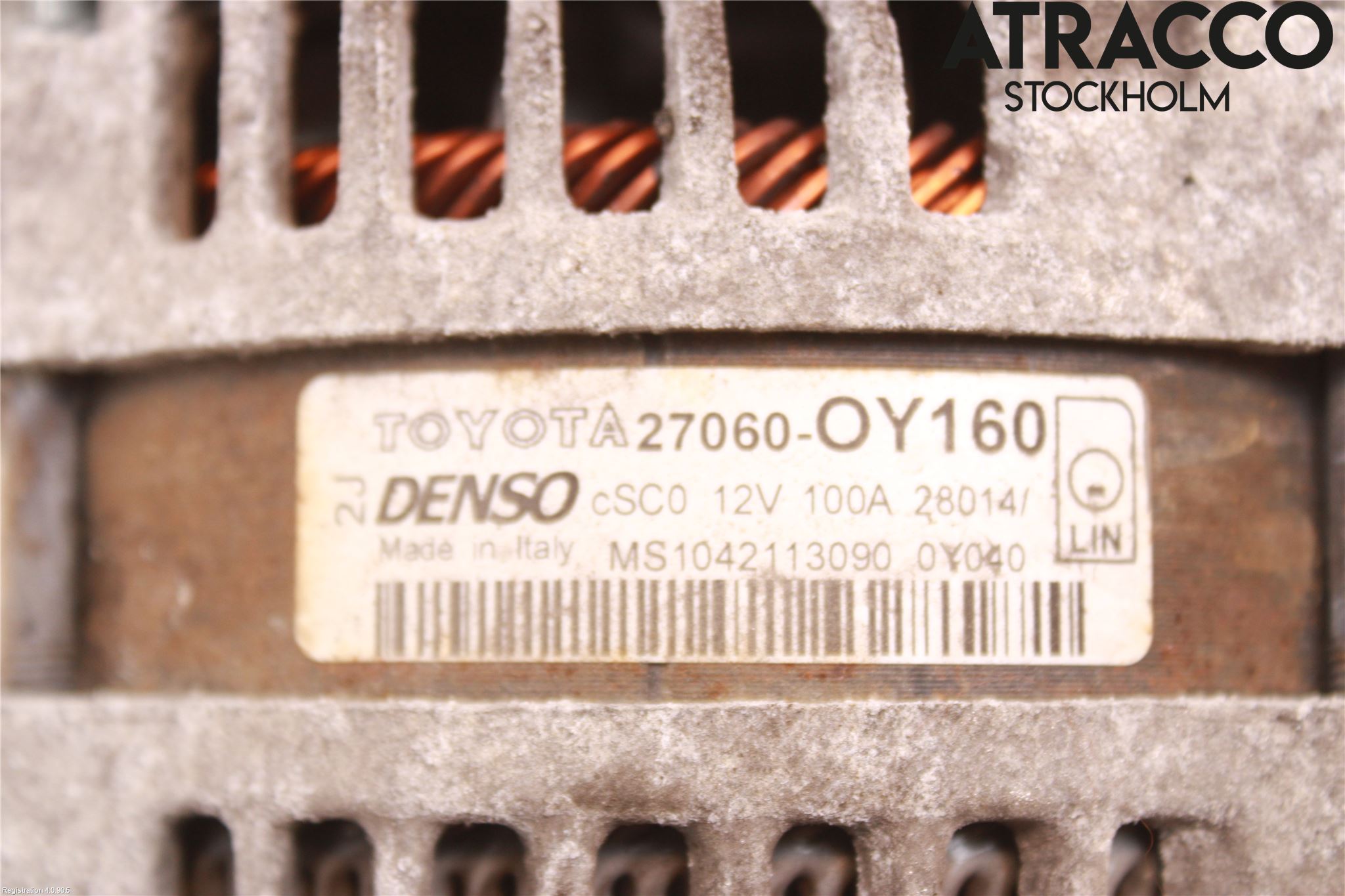 Toyota YARIS XP130 15-20 Generator