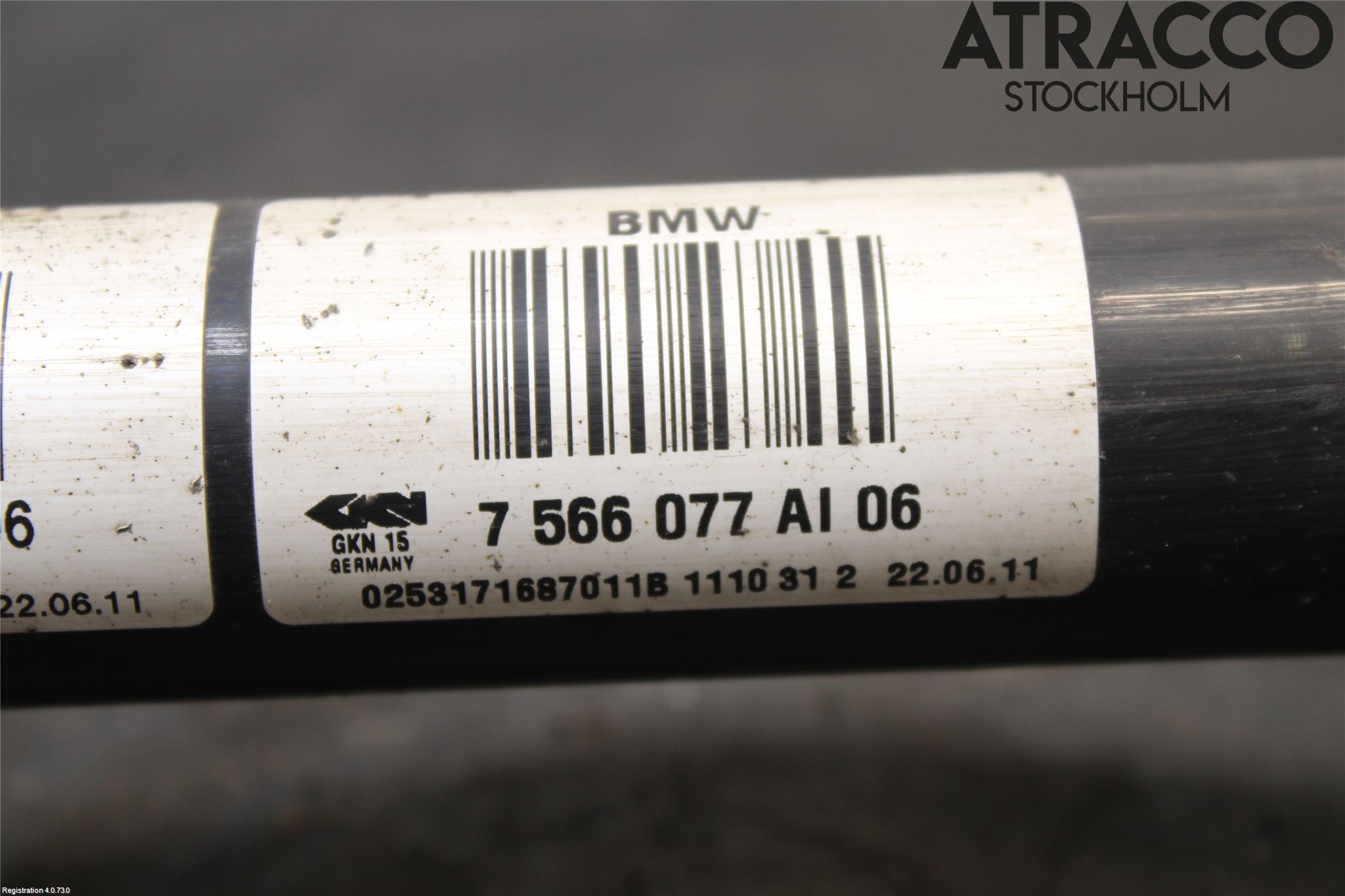 BMW 7 F01/02/03/04 09-15 Drivaxel Bak Vänster
