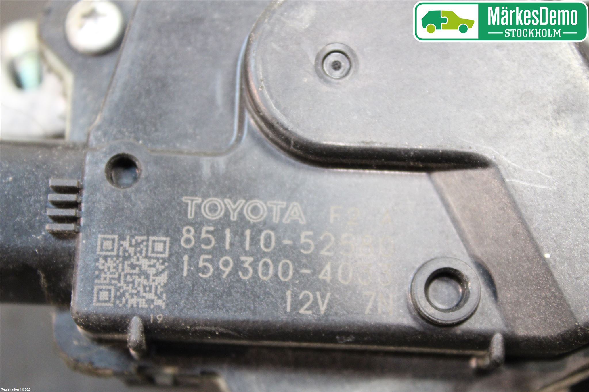 Toyota VERSO-S 11-16 Torkarmotor Vindruta