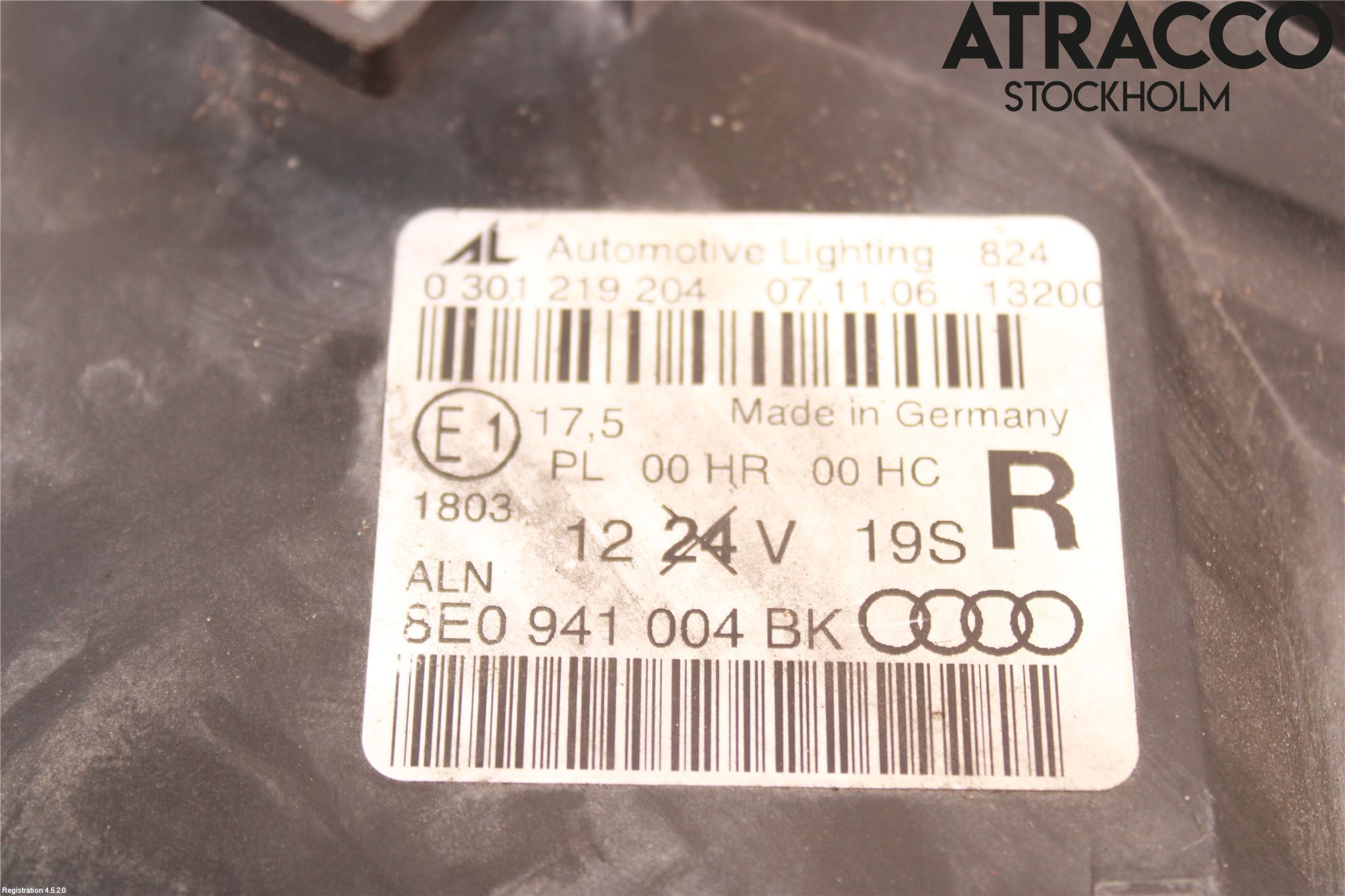 Audi A4/S4 05-07 Strålkastare Höger