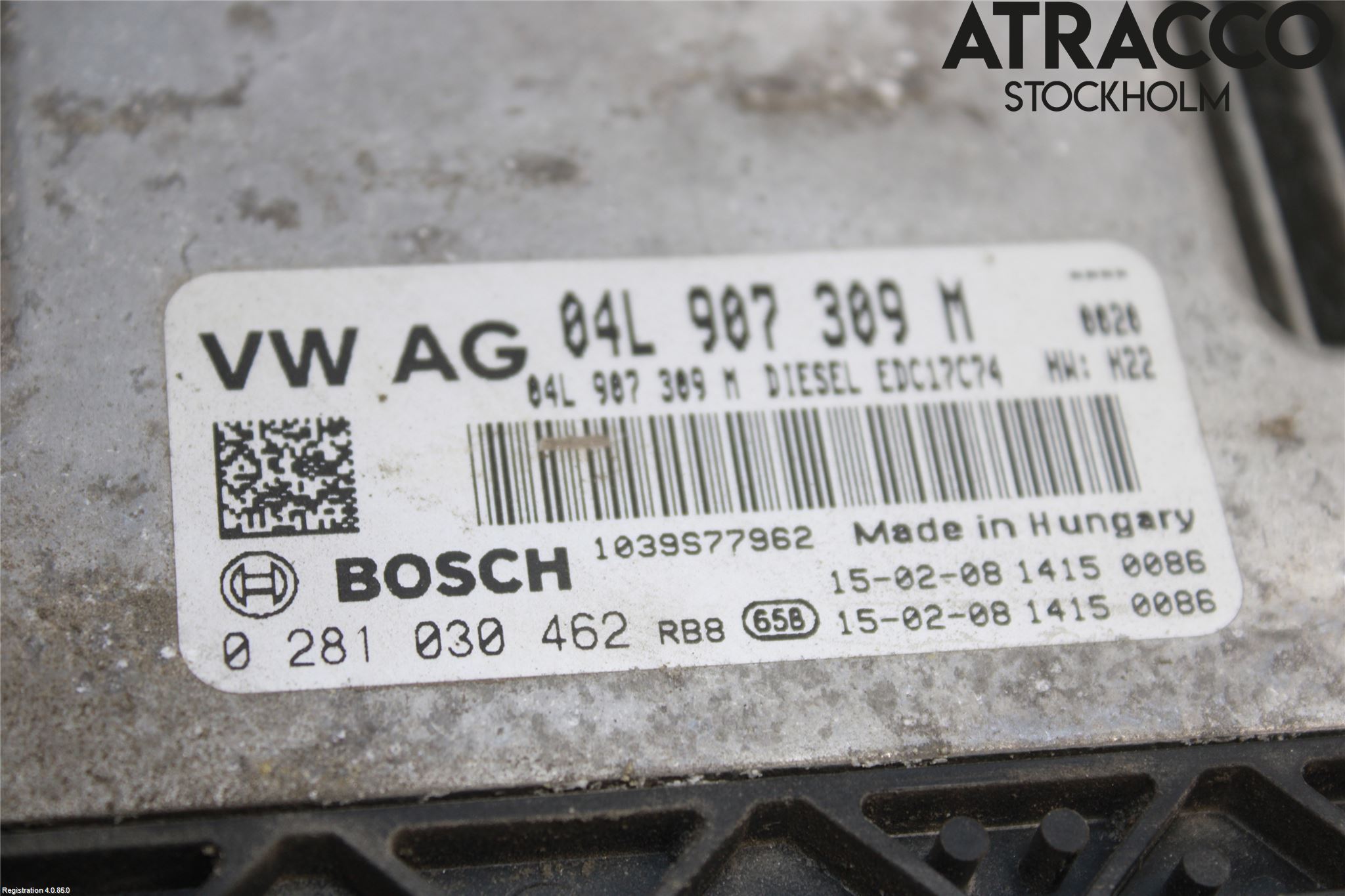 Volkswagen VW PASSAT 15-19 Styrenhet Inspump Diesel