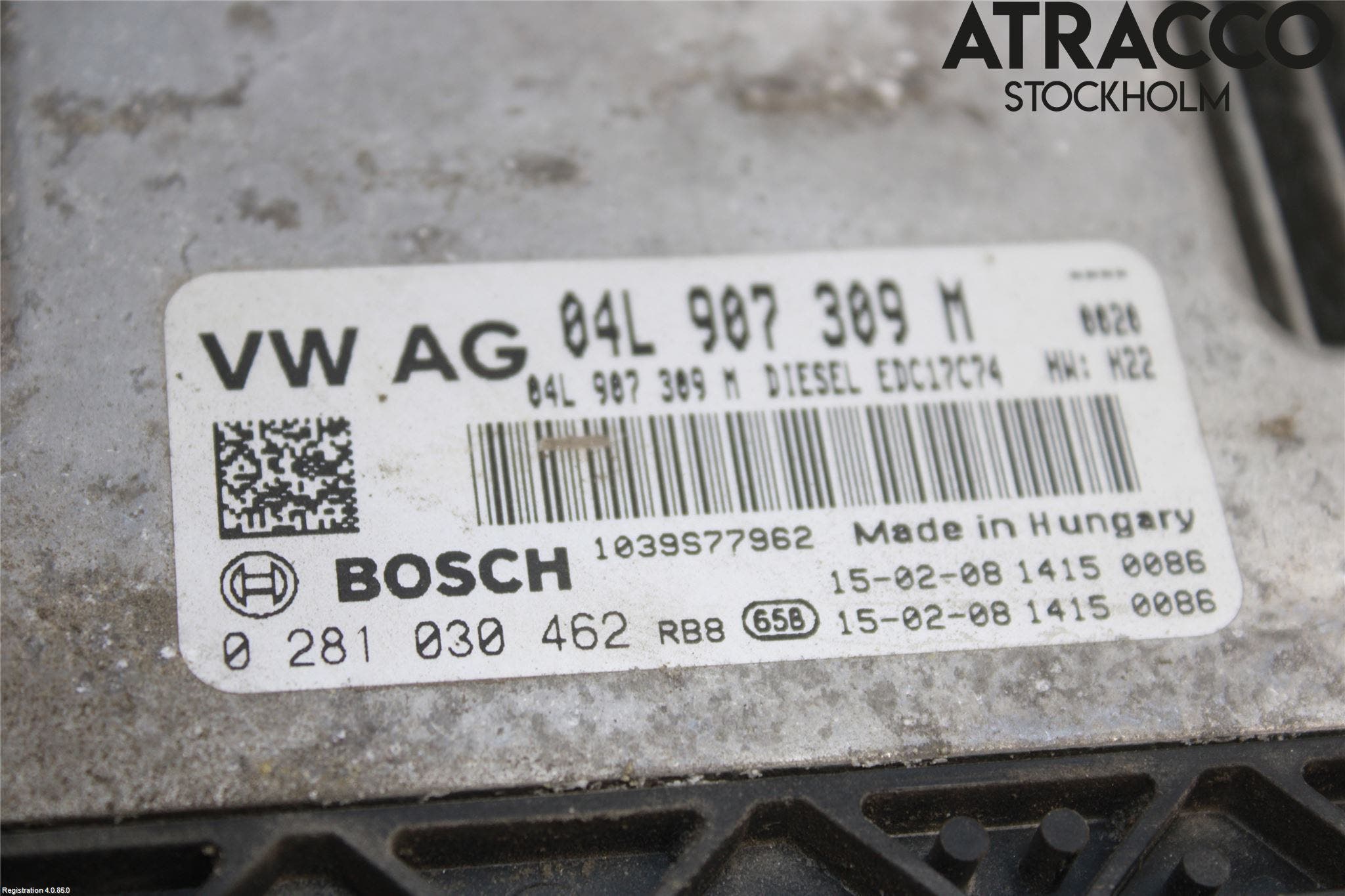 Volkswagen VW PASSAT 15-19 Styrenhet Inspump Diesel